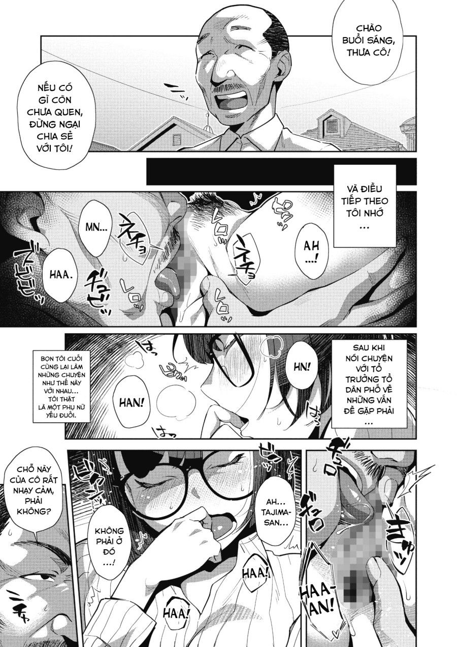 Hạnh Phúc Gia Đình Tôi Bị Lung Lay Bởi Sự Ấm Áp Của Bác Tổ Trưởng Tổ Dân Phố Oneshot page 4 - Giả Dược