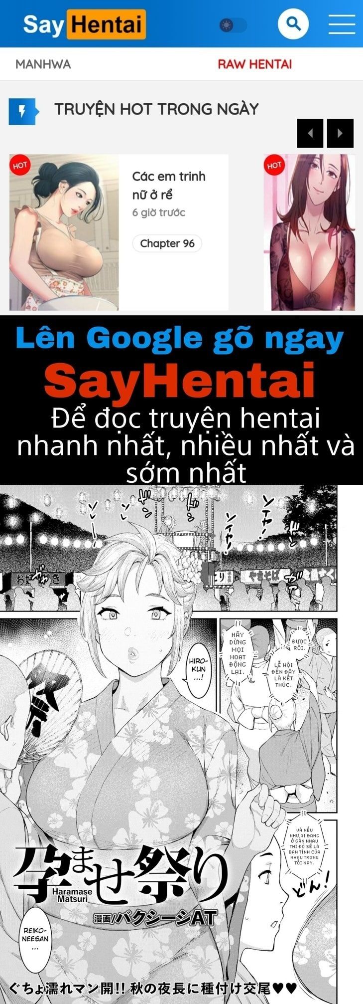 đọc truyện Haramase Matsuri Oneshot ảnh 2 tại Thiên Thai Truyện