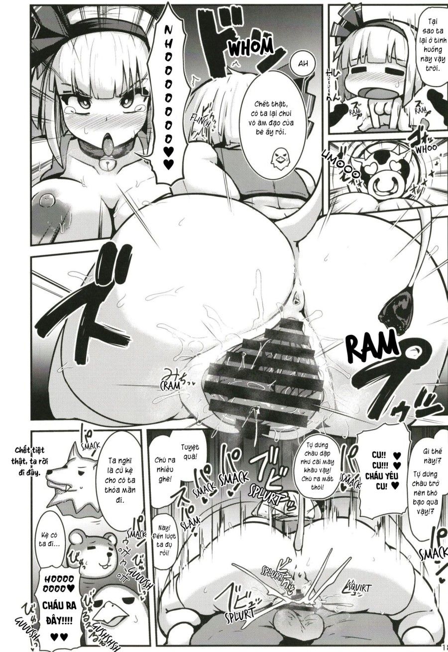 Hatsujou Nyuugyuu Rei Hyoui!? Dosukebe Bakunyuu Youmu Kenzan!! Chương 0 page 17 - Giả Dược