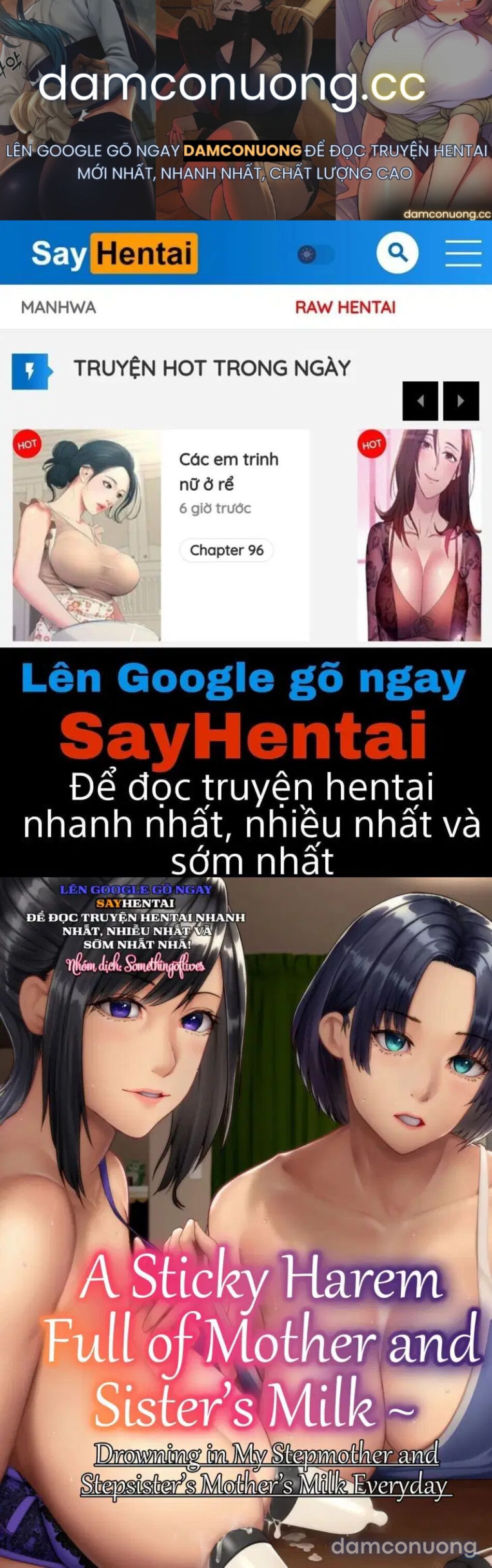 đọc truyện Hậu Cung Dính Đầy Sữa Mẹ Và Chị Gái ~ Đắm Chìm Trong Sữa Mẹ Kế Và Chị Kế Mỗi Ngày Chương 1 ảnh 2 tại Thiên Thai Truyện