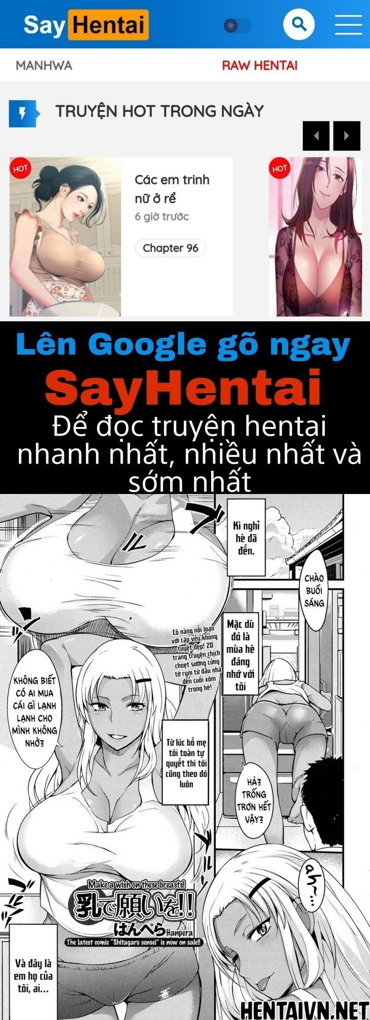 đọc truyện Hãy Ước Lên Bộ Ngực Này Oneshot ảnh 2 tại Thiên Thai Truyện