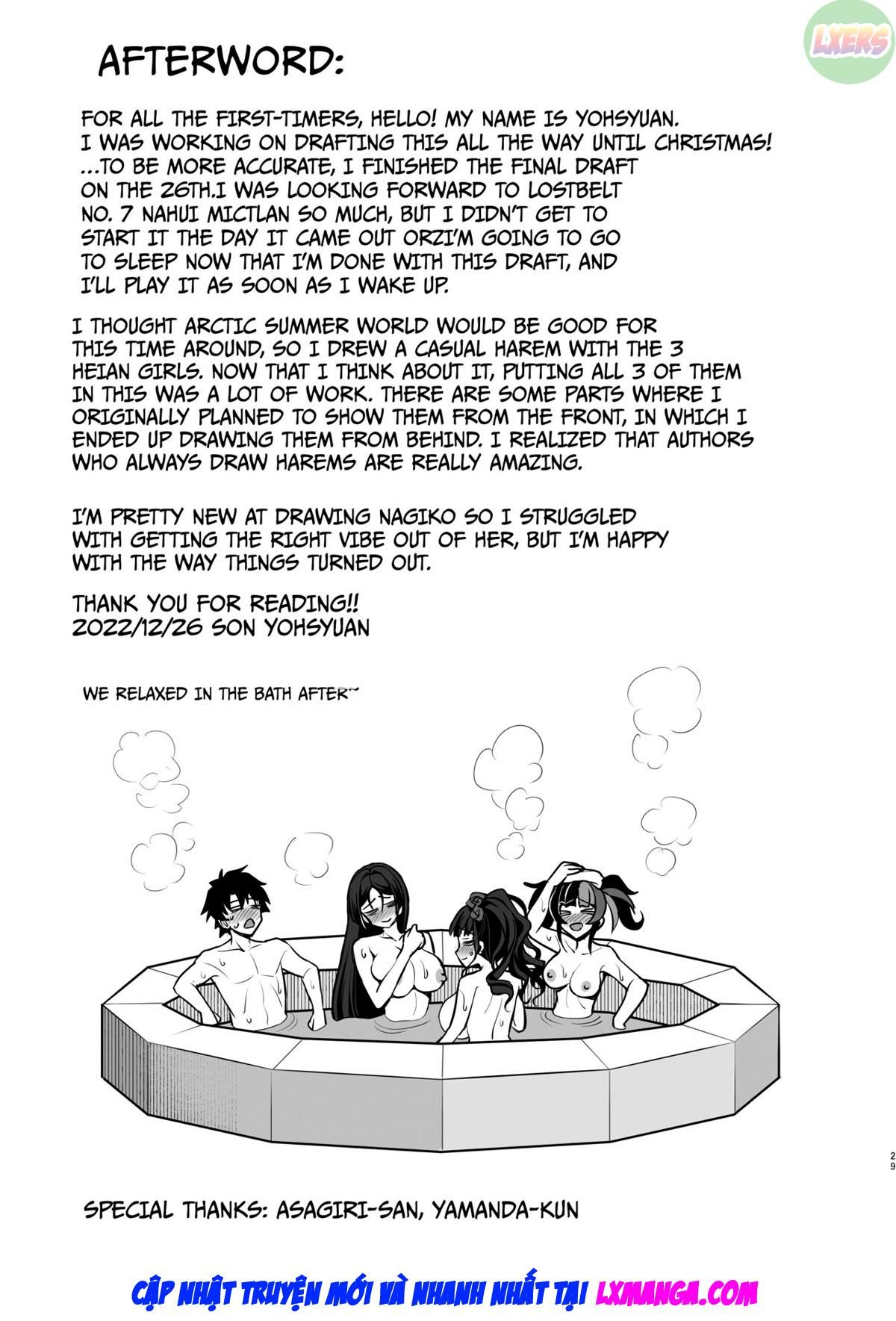 đọc truyện Heian Girls 4p Sexy Bathhouse Play Oneshot ảnh 32 tại Thiên Thai Truyện