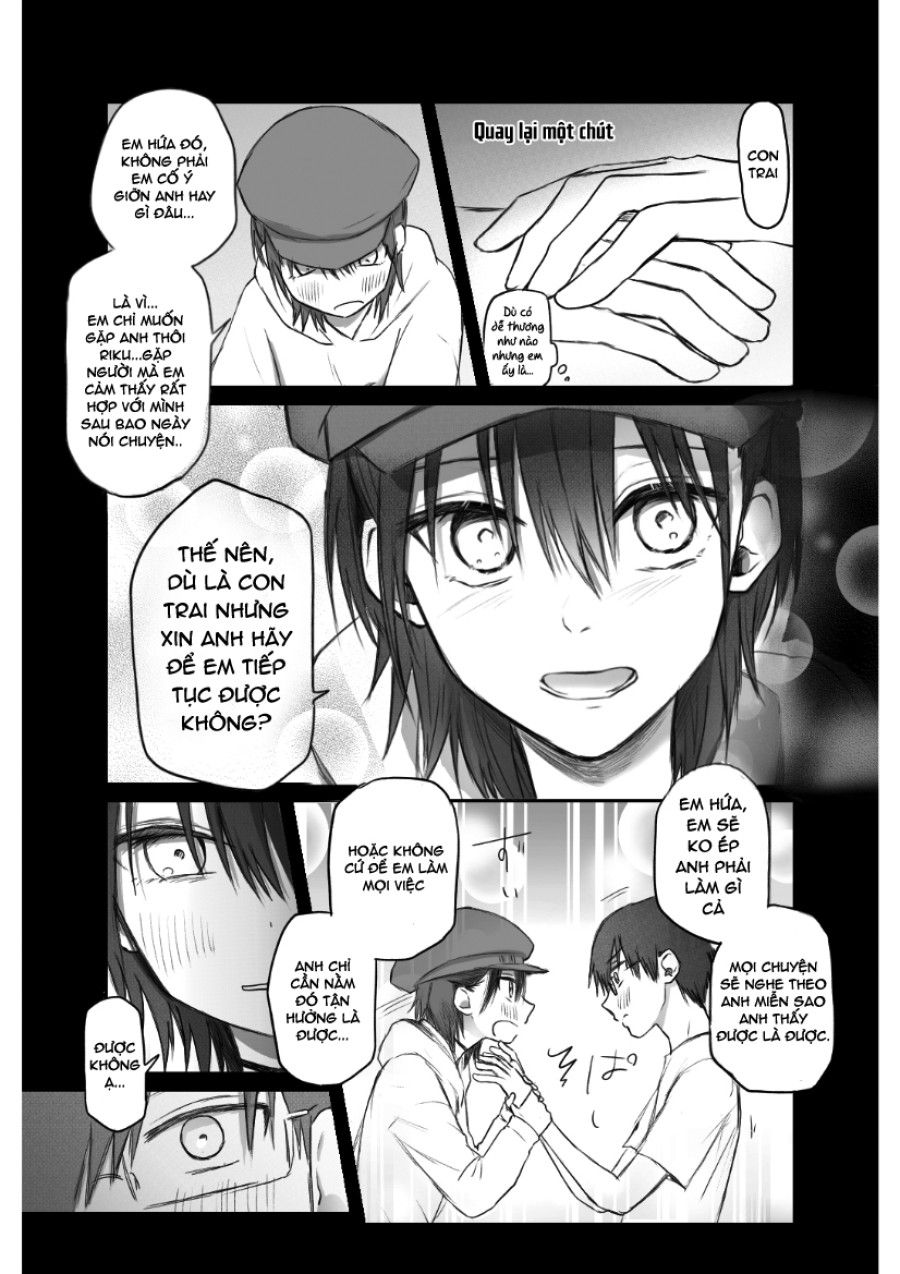 Hẹn Hò Qua Mạng - Tôi Bị Ép Khô Bởi Một Em Trap Hệ M Oneshot page 8 - Giả Dược