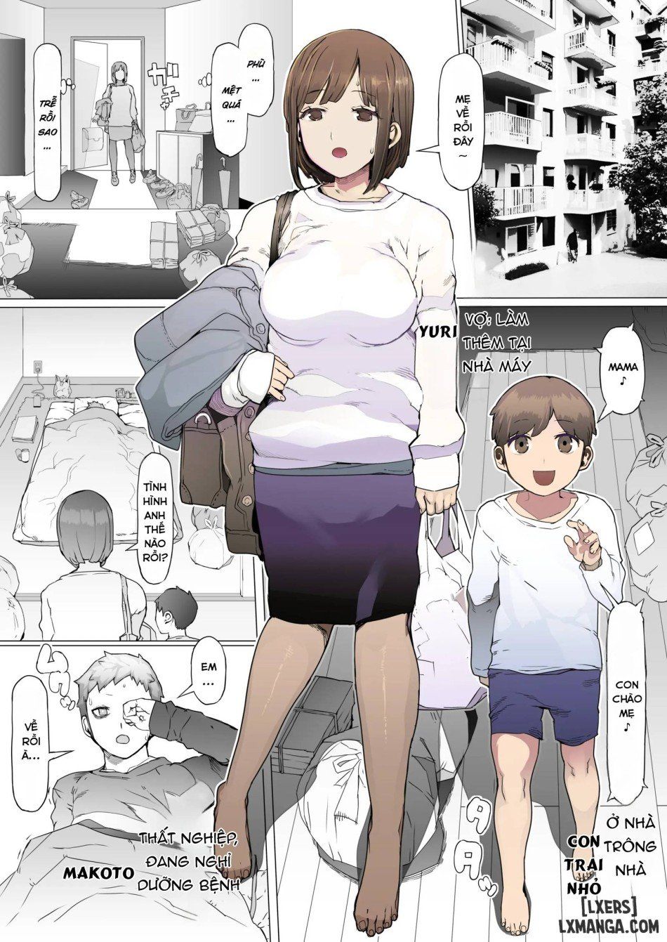 đọc truyện Hinpu No Sa - Kane De Toriageta Taninzuma O Shuu Feti Saiaku Maso Shihai Kyouiku Oneshot ảnh 5 tại Giả Dược