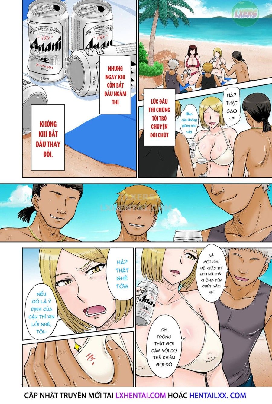 Hitozuma Nanpa! Namahame!! Resort Island Oneshot page 11 - Giả Dược