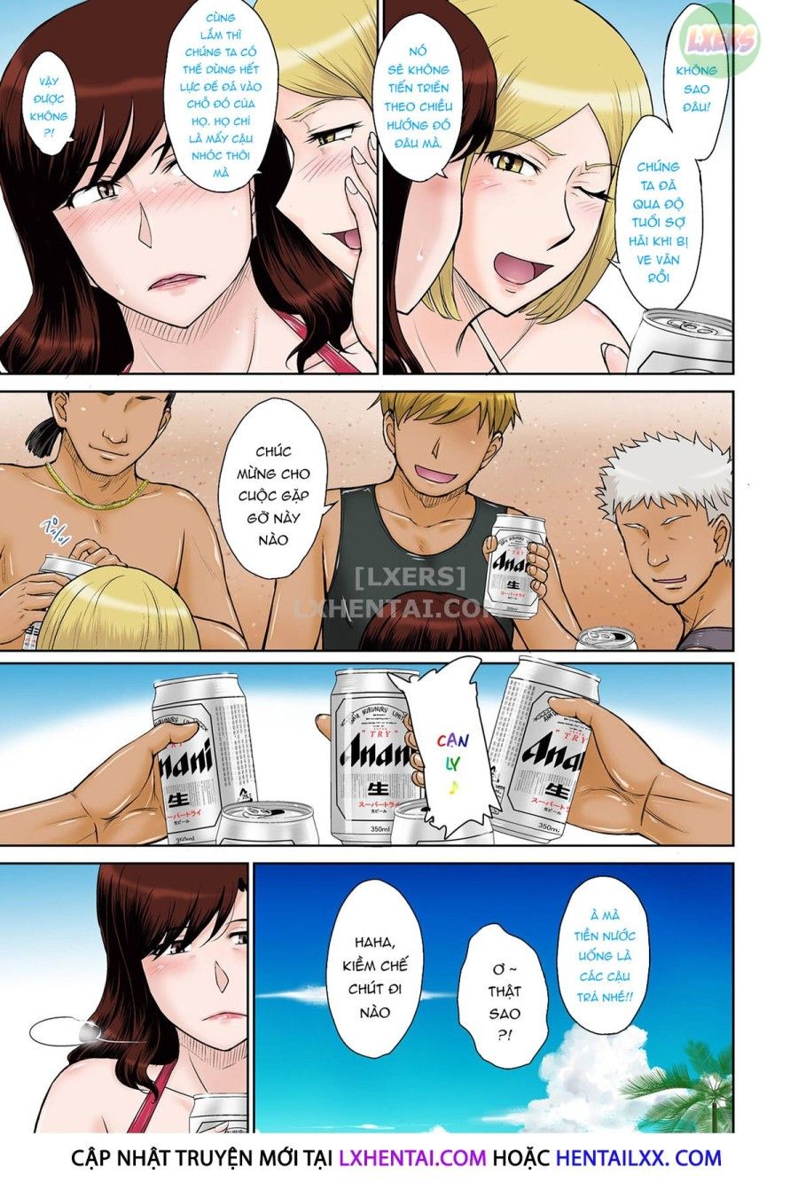 Hitozuma Nanpa! Namahame!! Resort Island Oneshot page 10 - Giả Dược