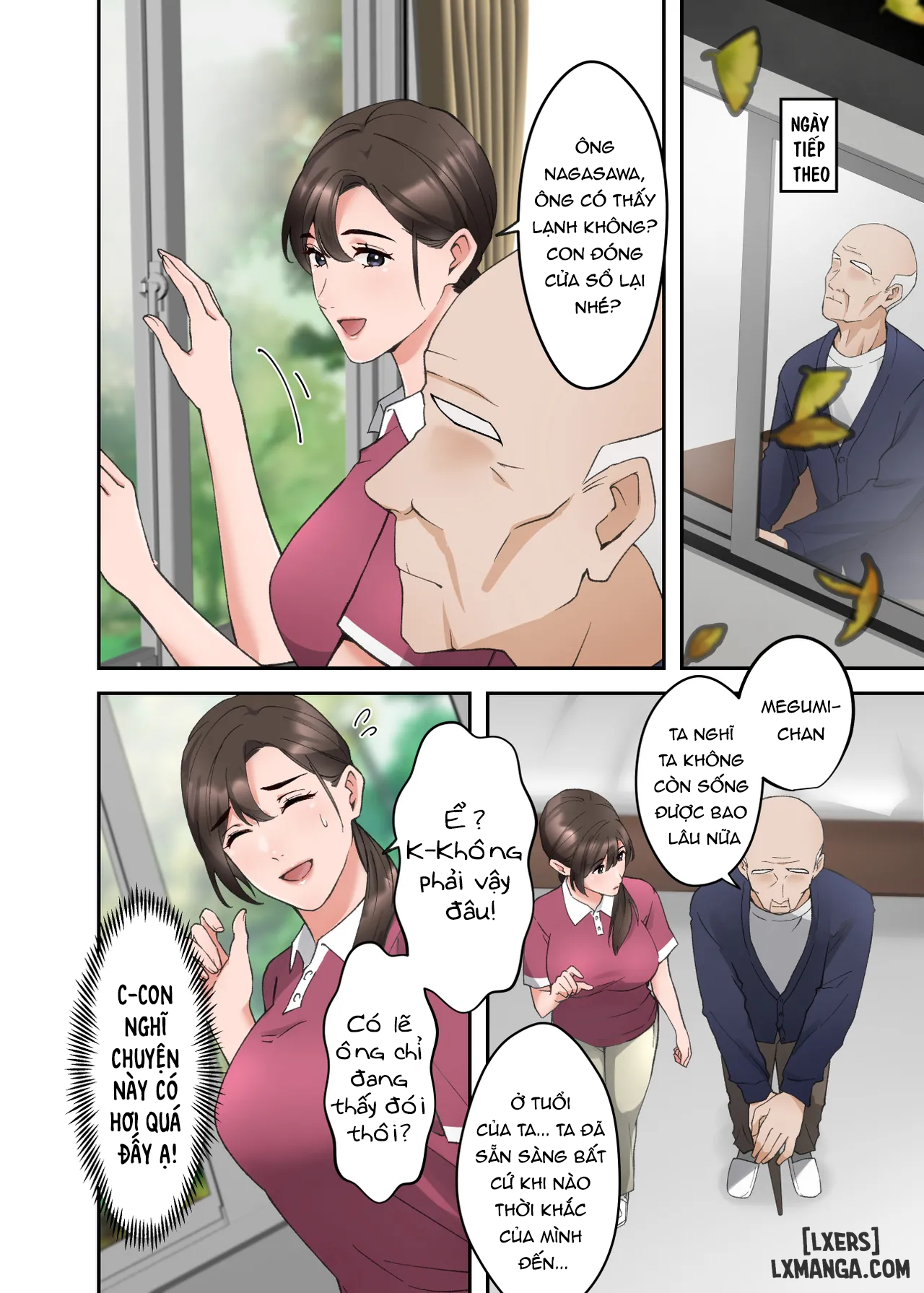 đọc truyện Hitozuma No Kaigoshi Ga Yoboyobo Jii-san Ni Ikasare Makuru Hanashi- Truyện Màu Chương 1 ảnh 5 tại Giả Dược