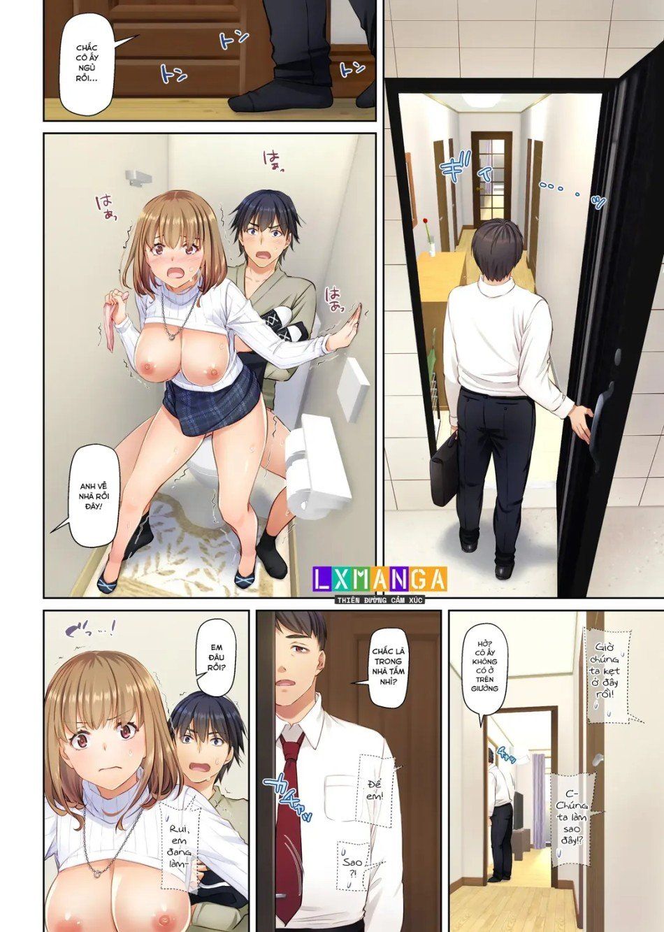 đọc truyện Hitozuma Osananajimi To Hitonatsu No Dekigoto Chương 4 ảnh 38 tại Giả Dược