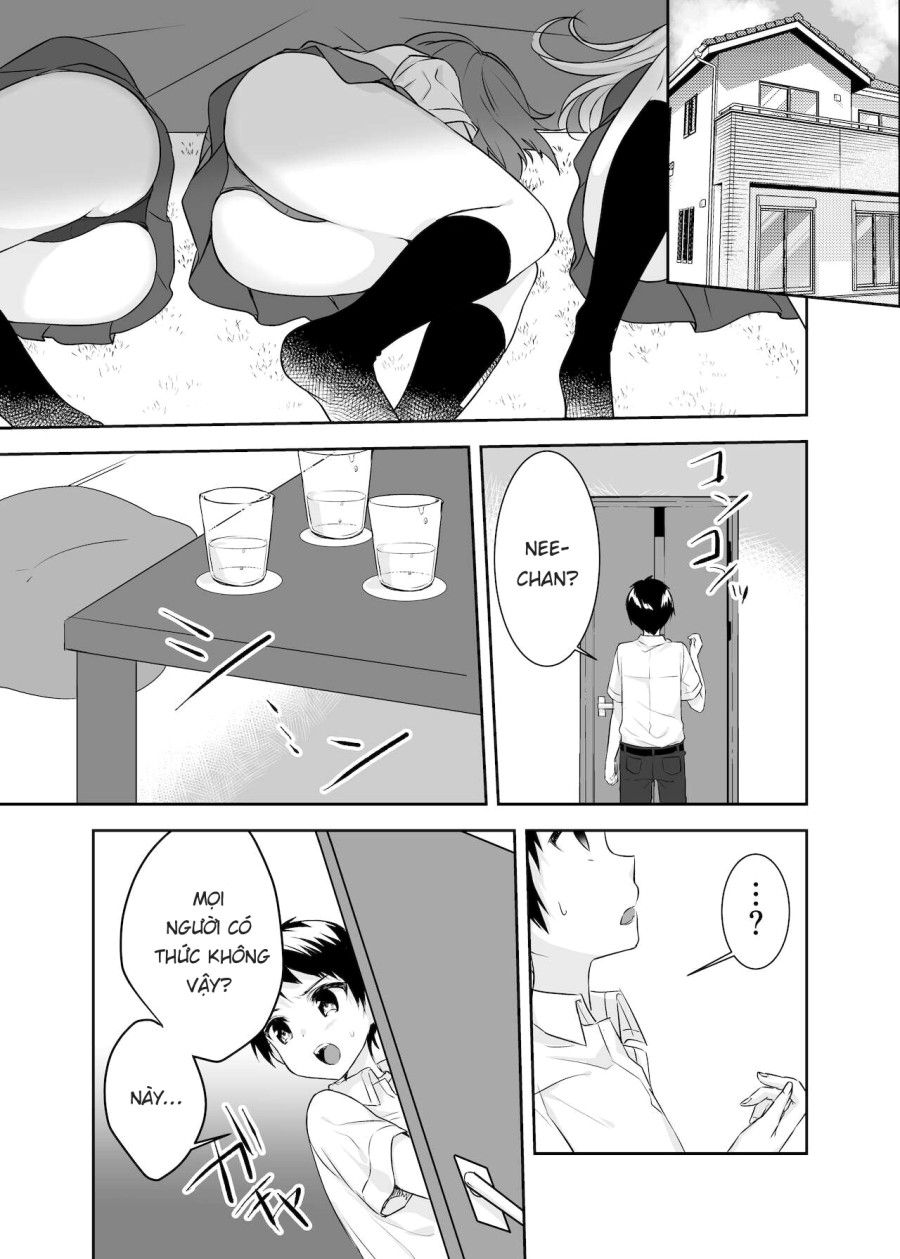 Họ Tỉnh Giấc Khi Tôi Đang Cố Hiếp Chị Gái Và Bạn Của Bà Ấy Trong Khi Họ Đang Ngủ. Oneshot page 3 - Giả Dược