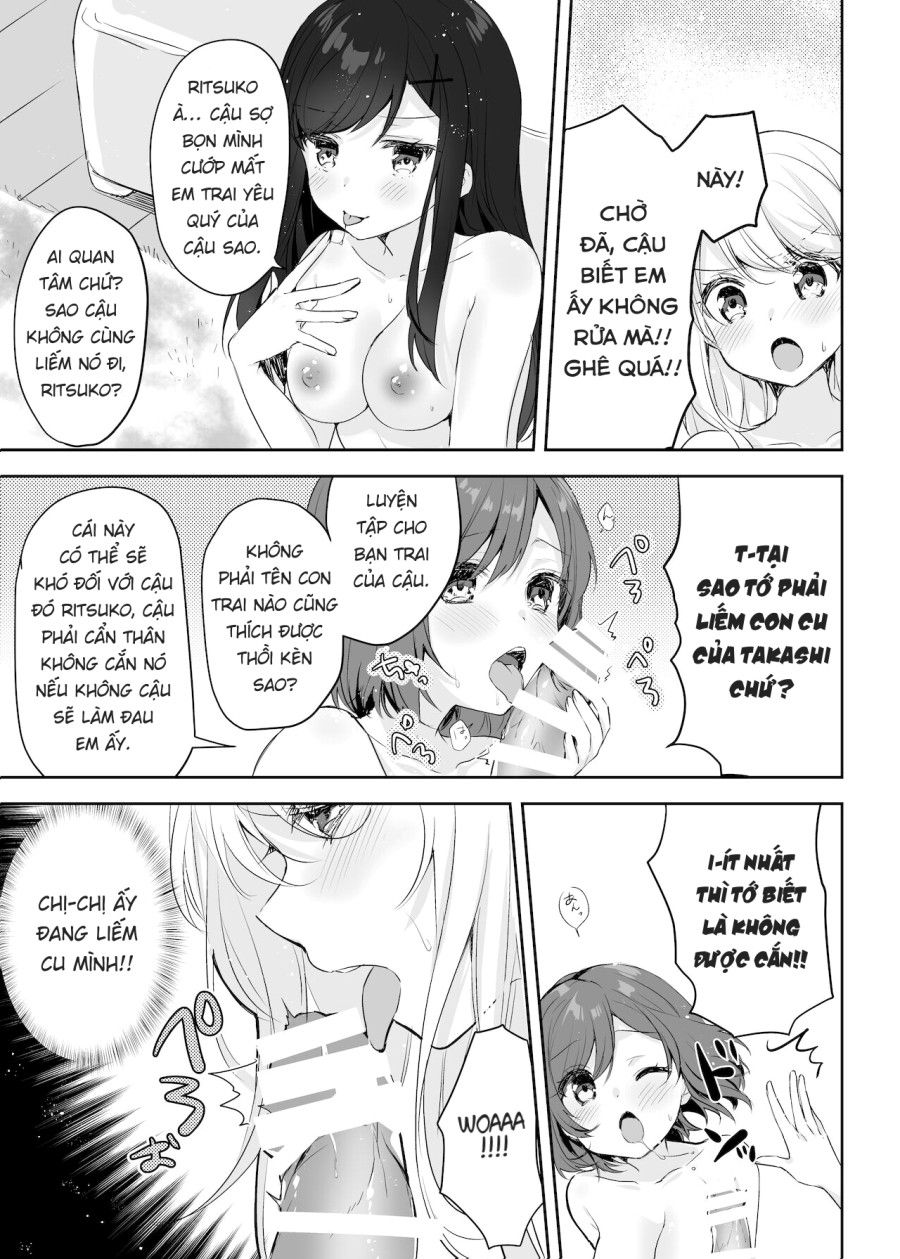 Họ Tỉnh Giấc Khi Tôi Đang Cố Hiếp Chị Gái Và Bạn Của Bà Ấy Trong Khi Họ Đang Ngủ. Oneshot page 21 - Giả Dược