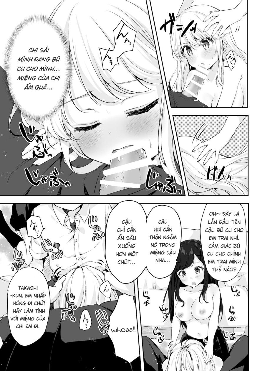 Họ Tỉnh Giấc Khi Tôi Đang Cố Hiếp Chị Gái Và Bạn Của Bà Ấy Trong Khi Họ Đang Ngủ. Oneshot page 25 - Giả Dược