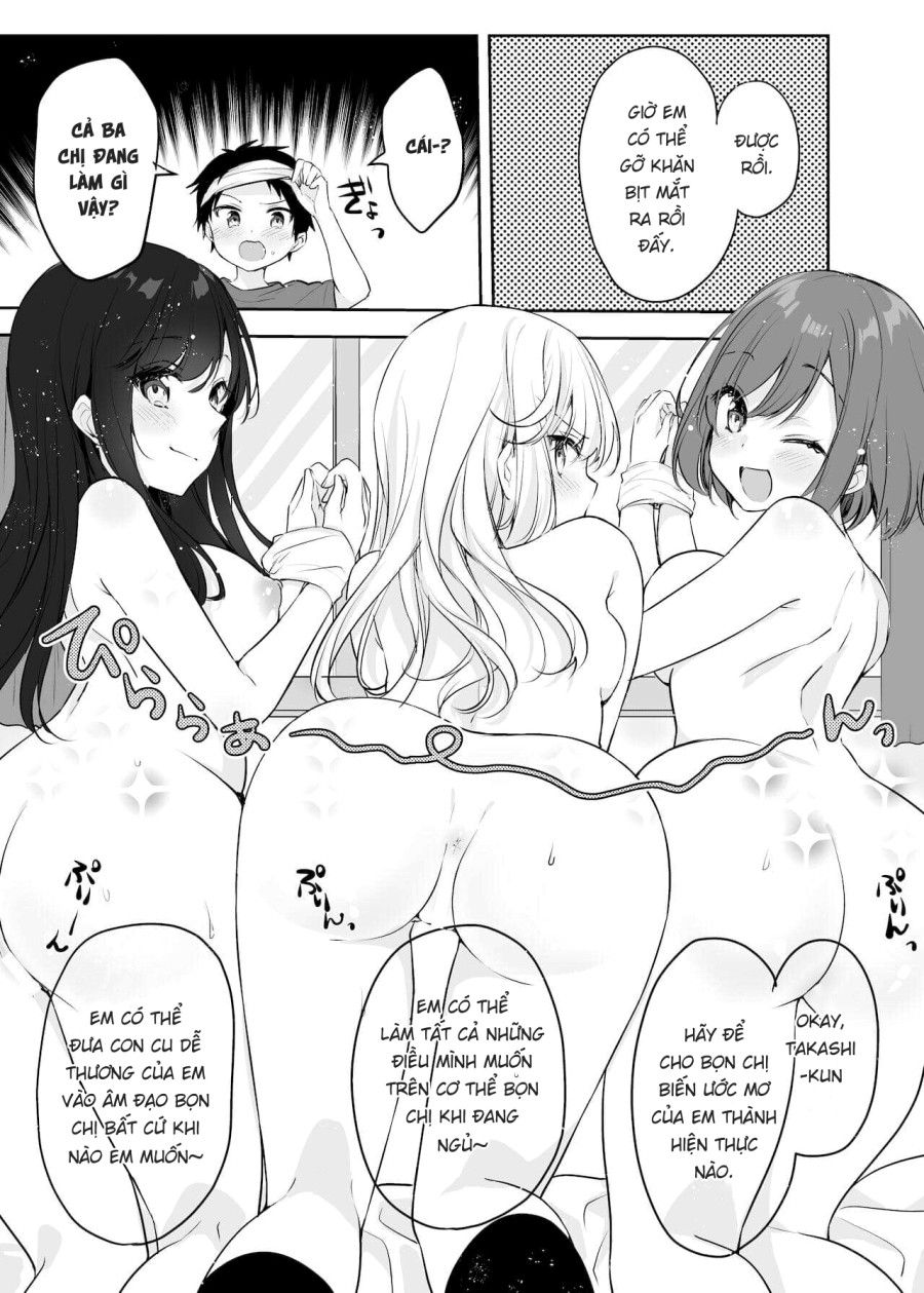 Họ Tỉnh Giấc Khi Tôi Đang Cố Hiếp Chị Gái Và Bạn Của Bà Ấy Trong Khi Họ Đang Ngủ. Oneshot page 53 - Giả Dược