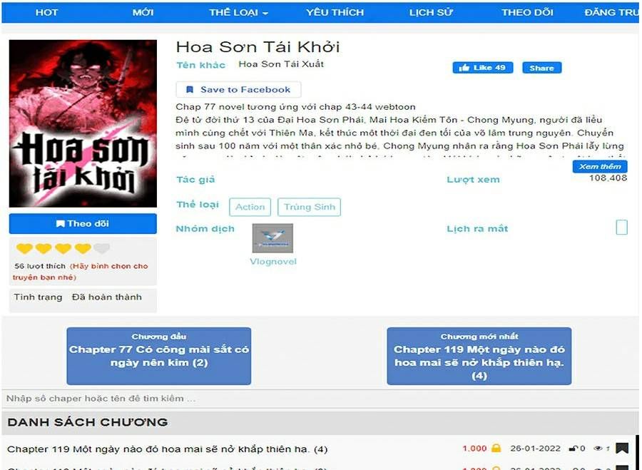 đọc truyện Hoa Sơn Tái Khởi Chương 49 ảnh 127 tại Giả Dược