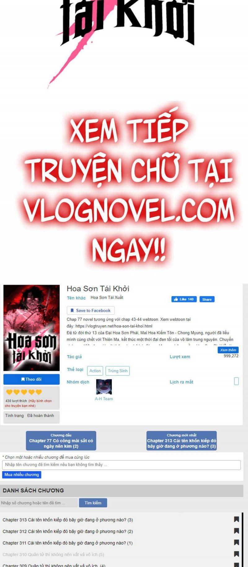đọc truyện Hoa Sơn Tái Khởi Chương 57 ảnh 121 tại Truyện Dạ Ký