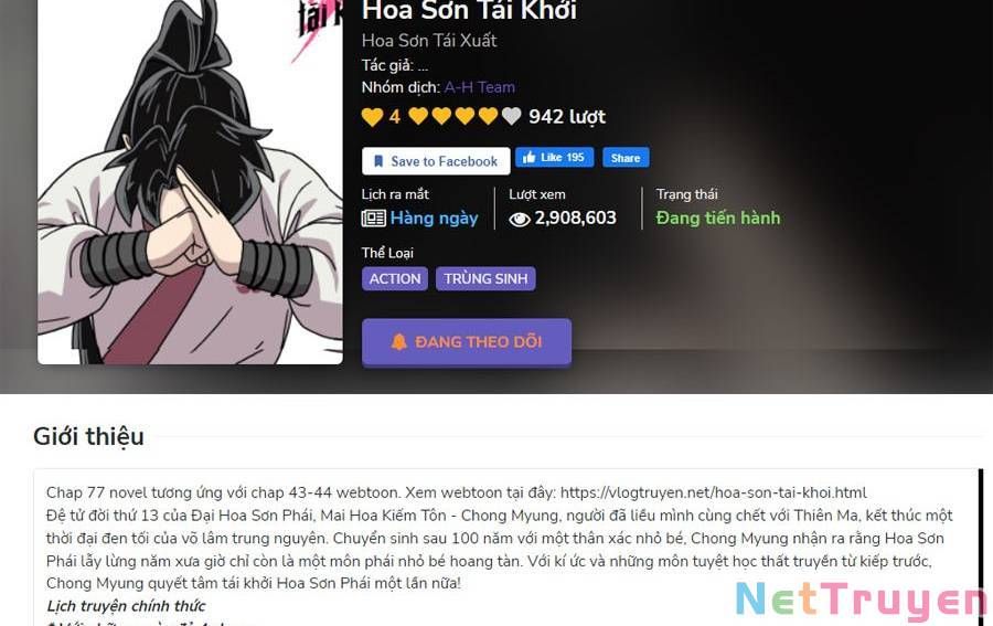 đọc truyện Hoa Sơn Tái Khởi Chương 71 ảnh 119 tại Truyện Dạ Ký