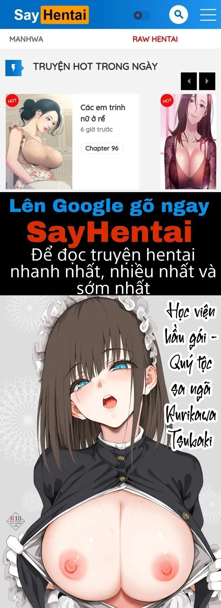 đọc truyện Học Viện Hầu Gái - Quý Tộc Sa Ngã Rurikawa Tsubaki Chương 1 ảnh 2 tại Thiên Thai Truyện