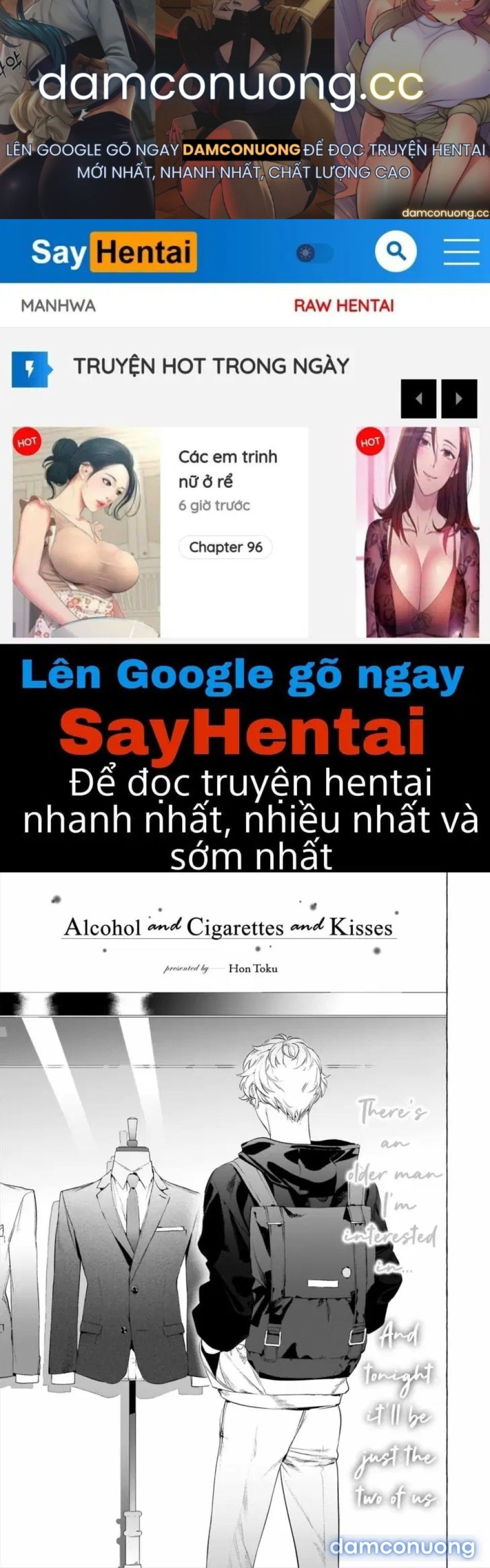 đọc truyện Hôn Môi Lẫn Lộn Rượu Và Thuốc Lá Chương 1 ảnh 2 tại Thiên Thai Truyện