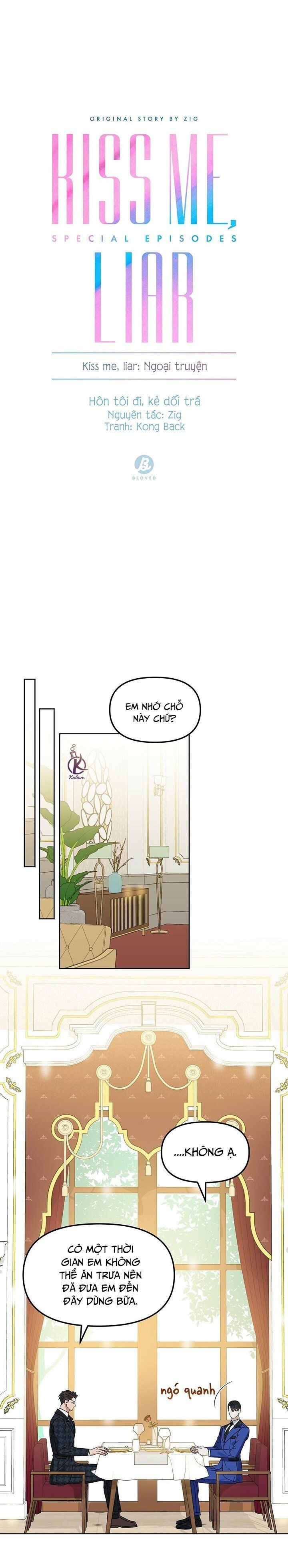 đọc truyện Hôn Tôi Đi, Đồ Dối Trá Chương 73.5 ảnh 3 tại Thiên Thai Truyện