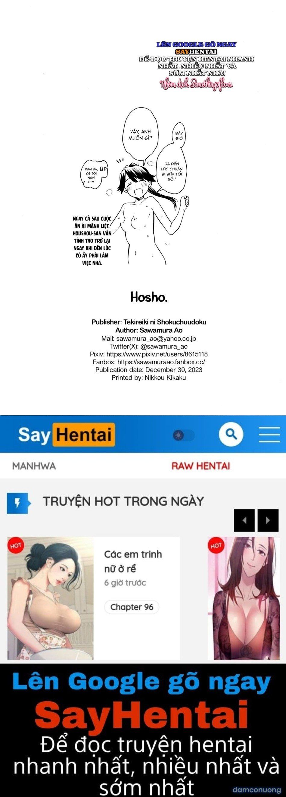 đọc truyện Hosho Và Câu Chuyện Người Lớn Chương 1 ảnh 11 tại Thiên Thai Truyện