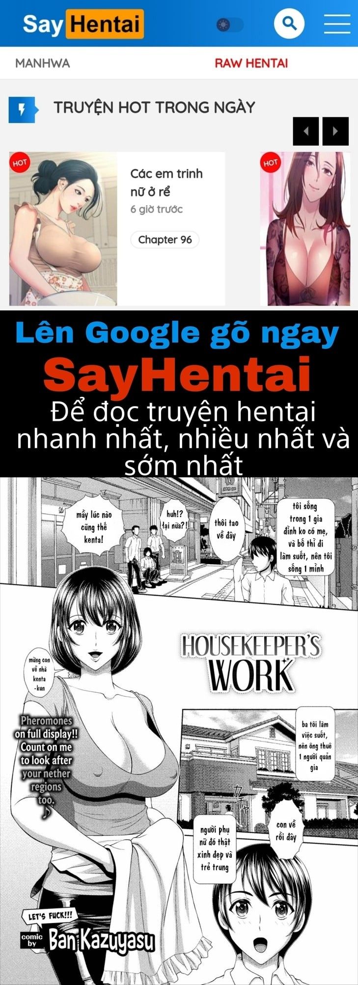 đọc truyện Housekeeper’s Work Oneshot ảnh 1 tại Giả Dược