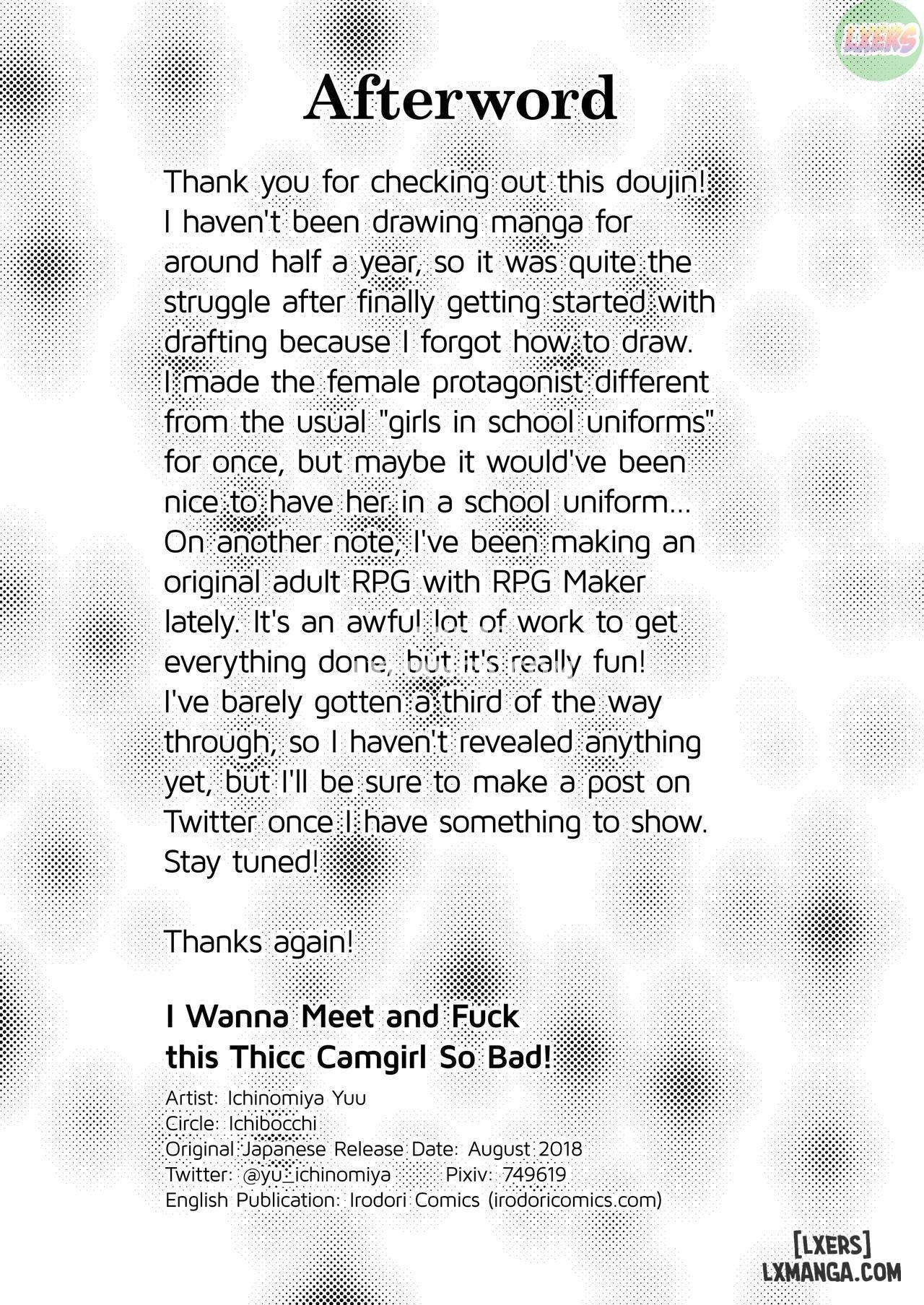 đọc truyện I Wanna Meet And Fuck This Thicc Cam Girl So Bad Chương 1 ảnh 26 tại Thiên Thai Truyện