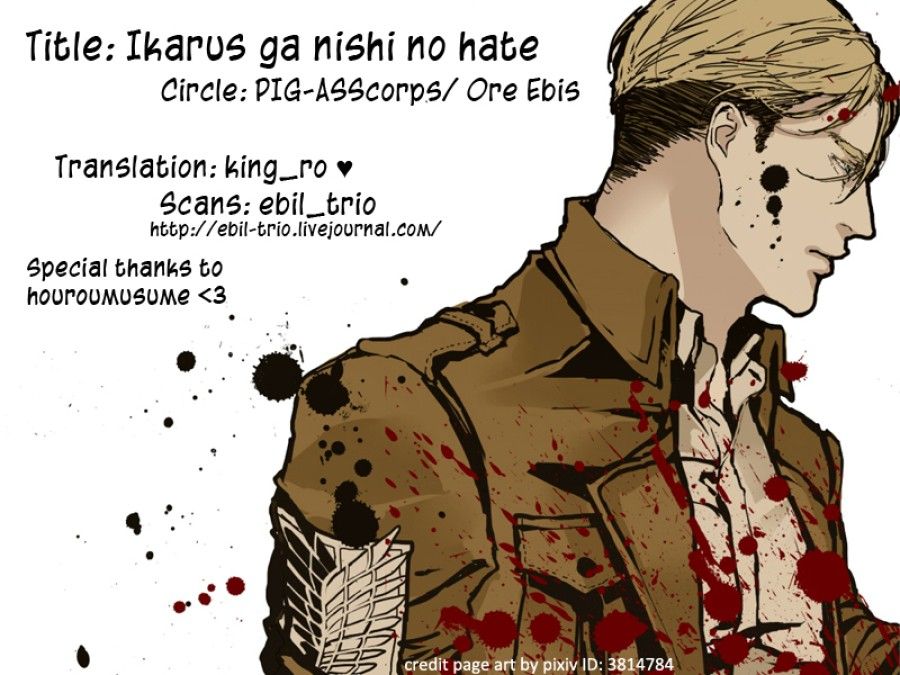 Icarus Ga Nishi No Hate (shingeki No Kyojin) Oneshot page 41 - Giả Dược
