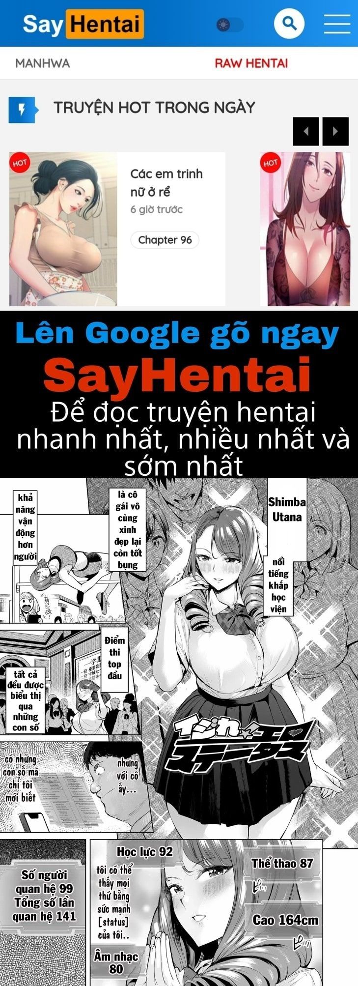đọc truyện Ijire! Ero Status Oneshot ảnh 1 tại Giả Dược