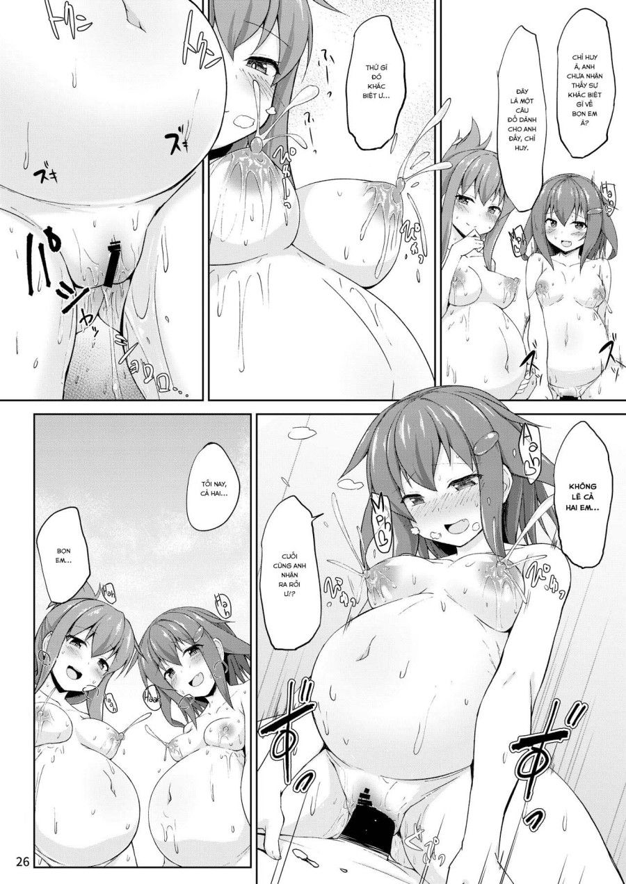 Ikazuchi Và Inazuma Muốn Em Bé Của Chỉ Huy!! (kantai Collection -kancolle-) Chương 2 page 27 - Giả Dược
