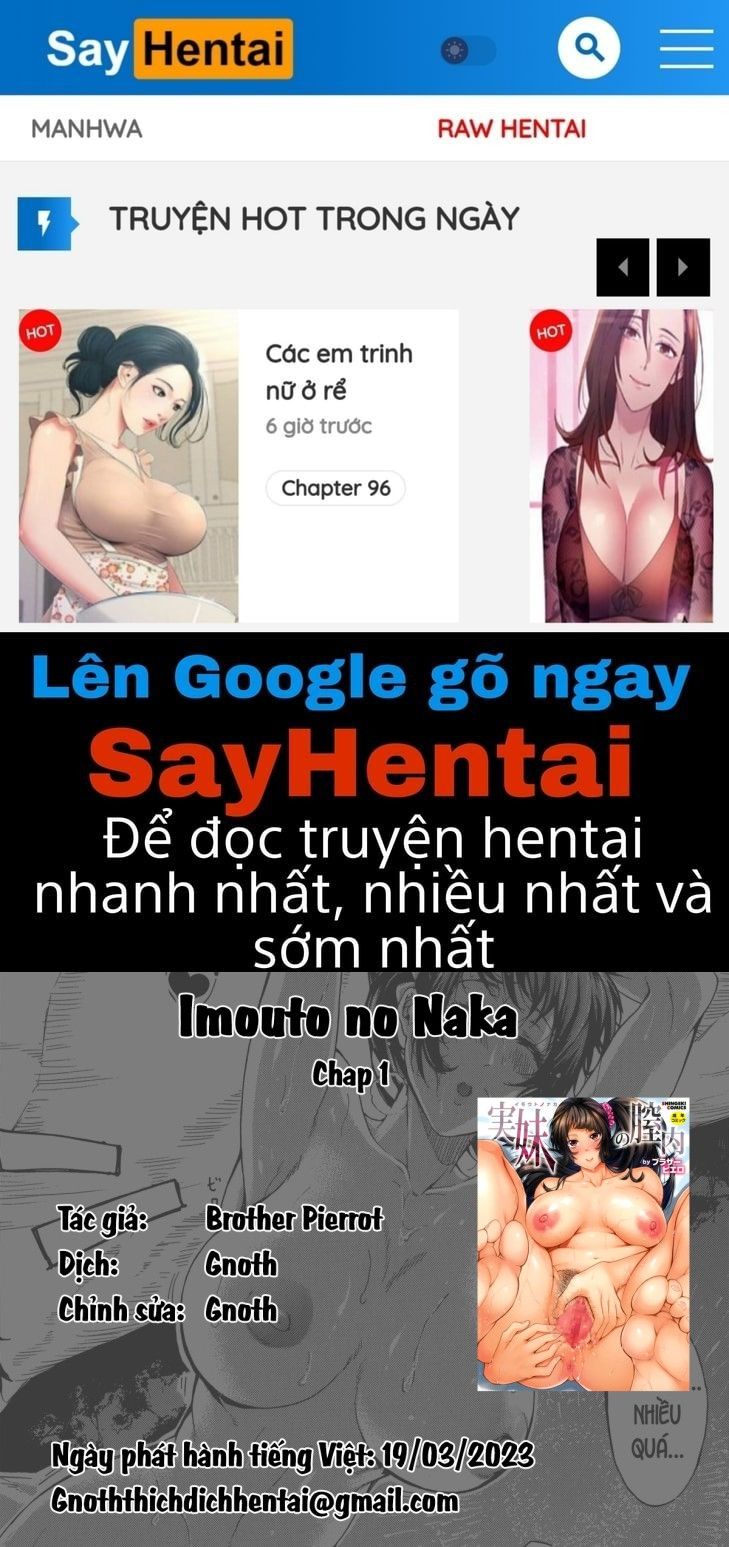 đọc truyện Imouto No Naka Chương 1 ảnh 1 tại Giả Dược