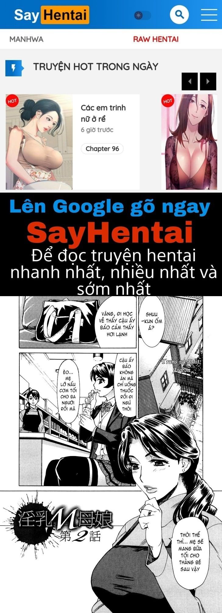 đọc truyện Innyuu Mazo Oyako Chương 2 ảnh 1 tại Thiên Thai Truyện