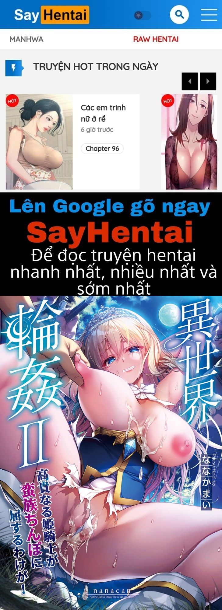 đọc truyện Isekai Rinkan 2 ~ Kokinaru Hime-kishi Ga Banzoku Chinpo Ni Kussuru Wake Ga!〜 Oneshot ảnh 1 tại Giả Dược