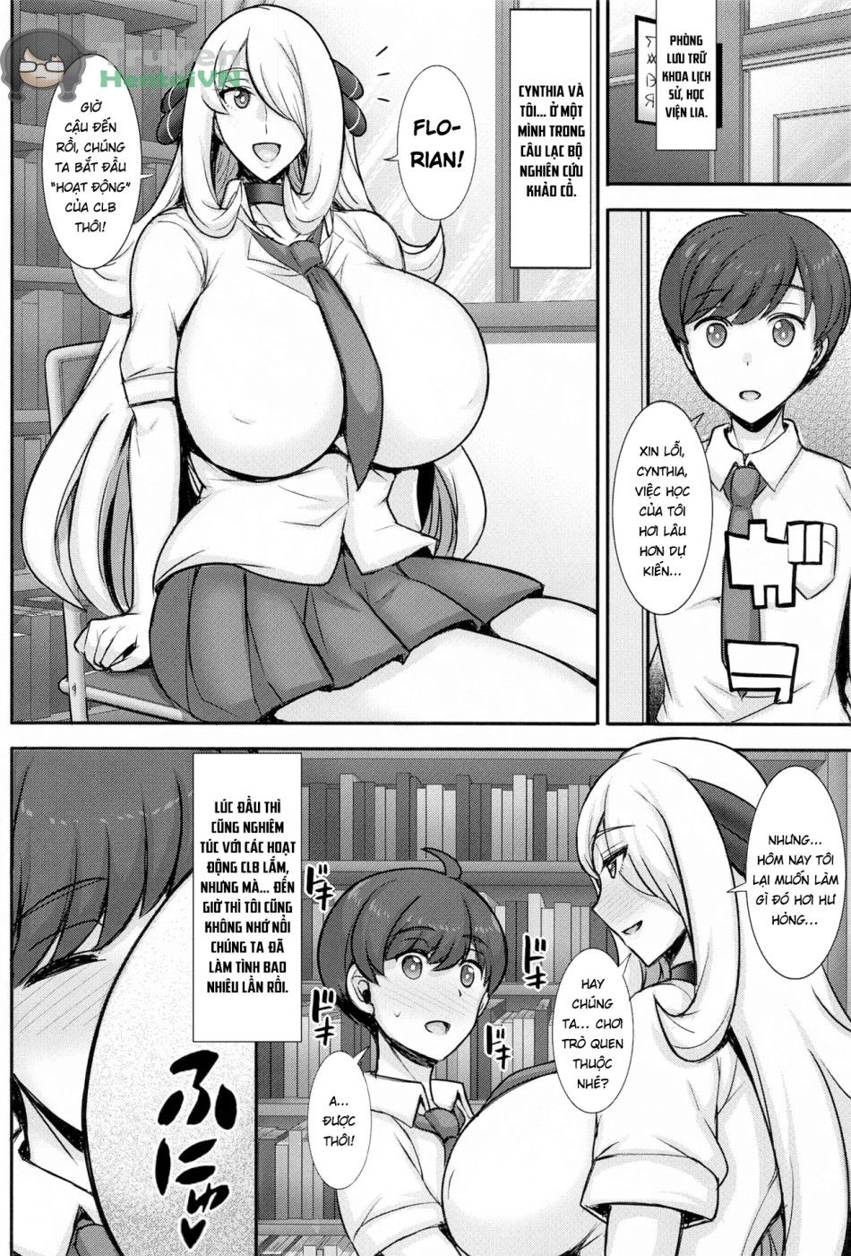 Jk!? Shirona-san | Cynthia Is A High Schooler?! Oneshot page 3 - Giả Dược