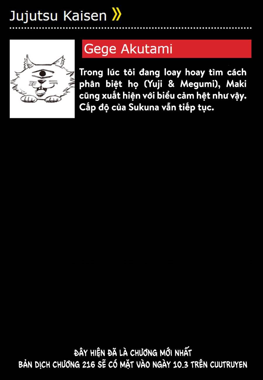 đọc truyện Jujutsu Kaisen - Chú Thuật Hồi Chiến Chương 215 ảnh 26 tại Truyện Dạ Ký