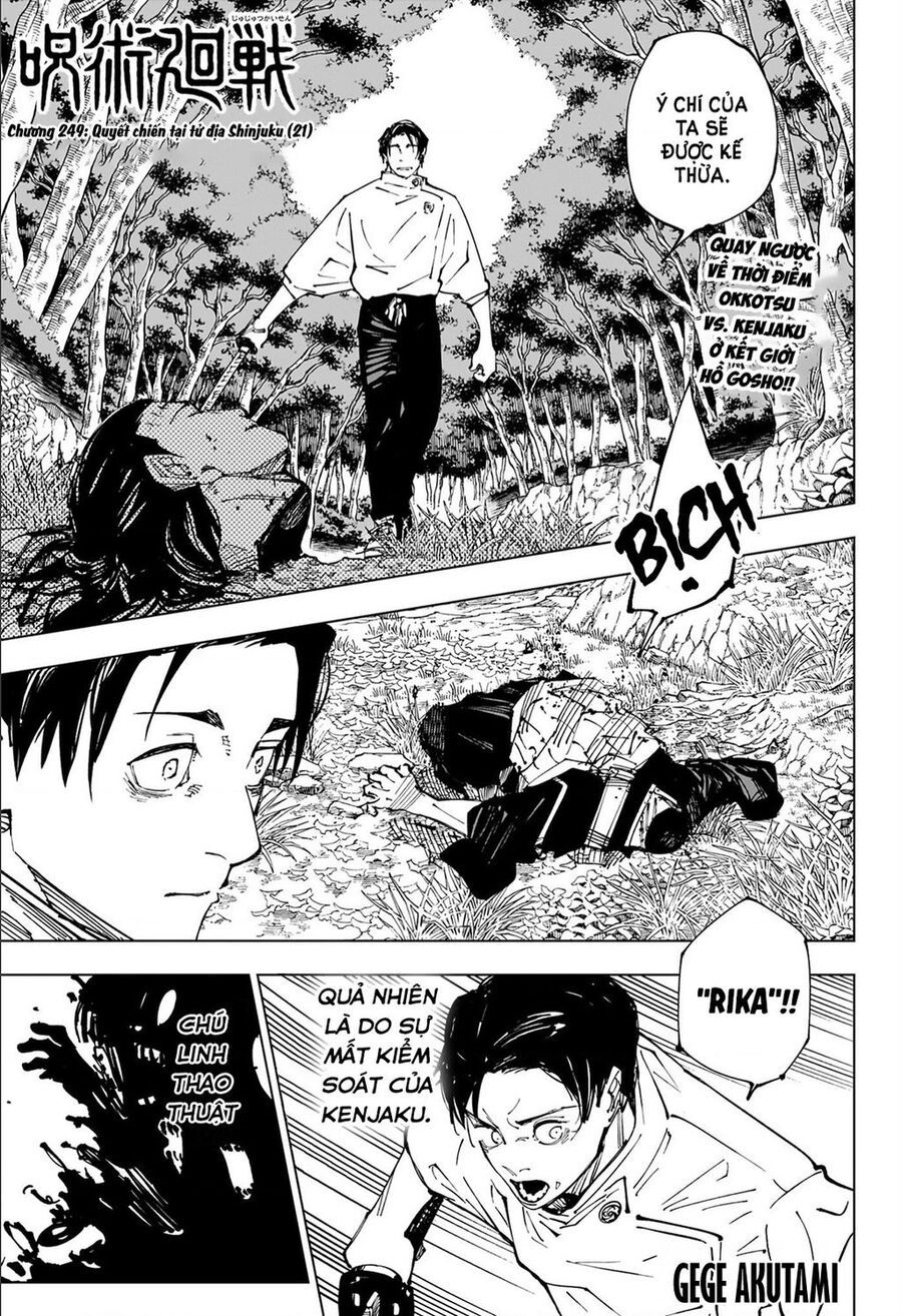 đọc truyện Jujutsu Kaisen - Chú Thuật Hồi Chiến Chương 249 ảnh 3 tại Truyện Dạ Ký