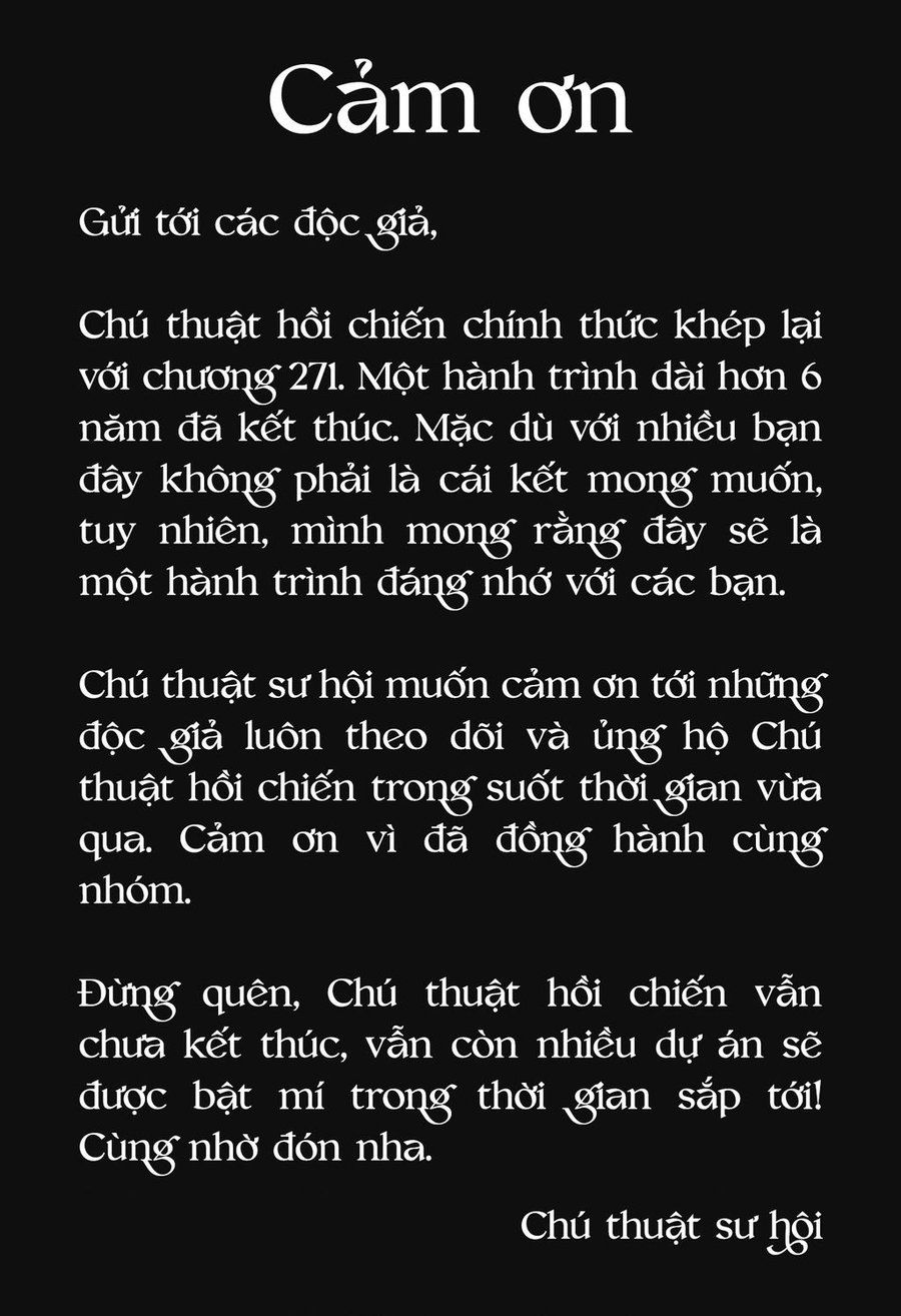 đọc truyện Jujutsu Kaisen - Chú Thuật Hồi Chiến Chương 271 ảnh 3 tại Truyện Dạ Ký