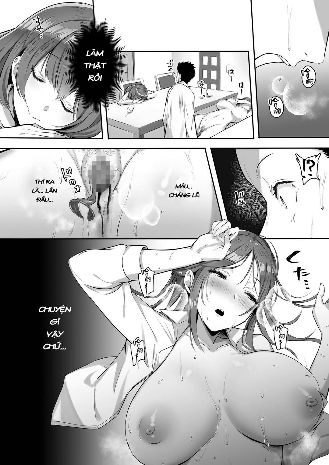 Kanojo Ni Wa Ienai… Kyonyuu Joushi To Hamemakuri Sex Zangyou Oneshot page 20 - Giả Dược