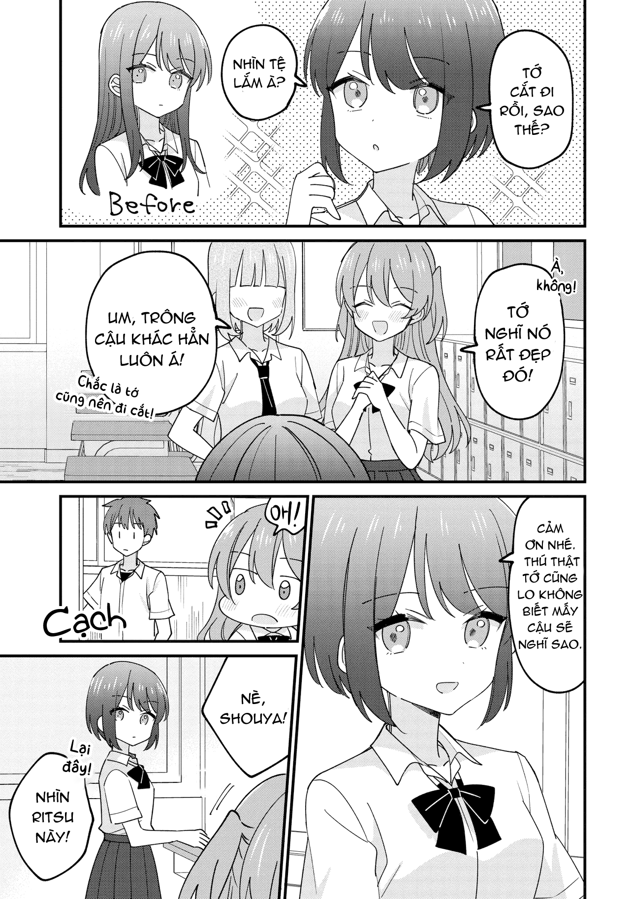 đọc truyện Kao Dake Yoi Classmate Ga Yatara To Guigui Kuru Yuri No Hanashi Chương 1 ảnh 4 tại Thiên Thai Truyện