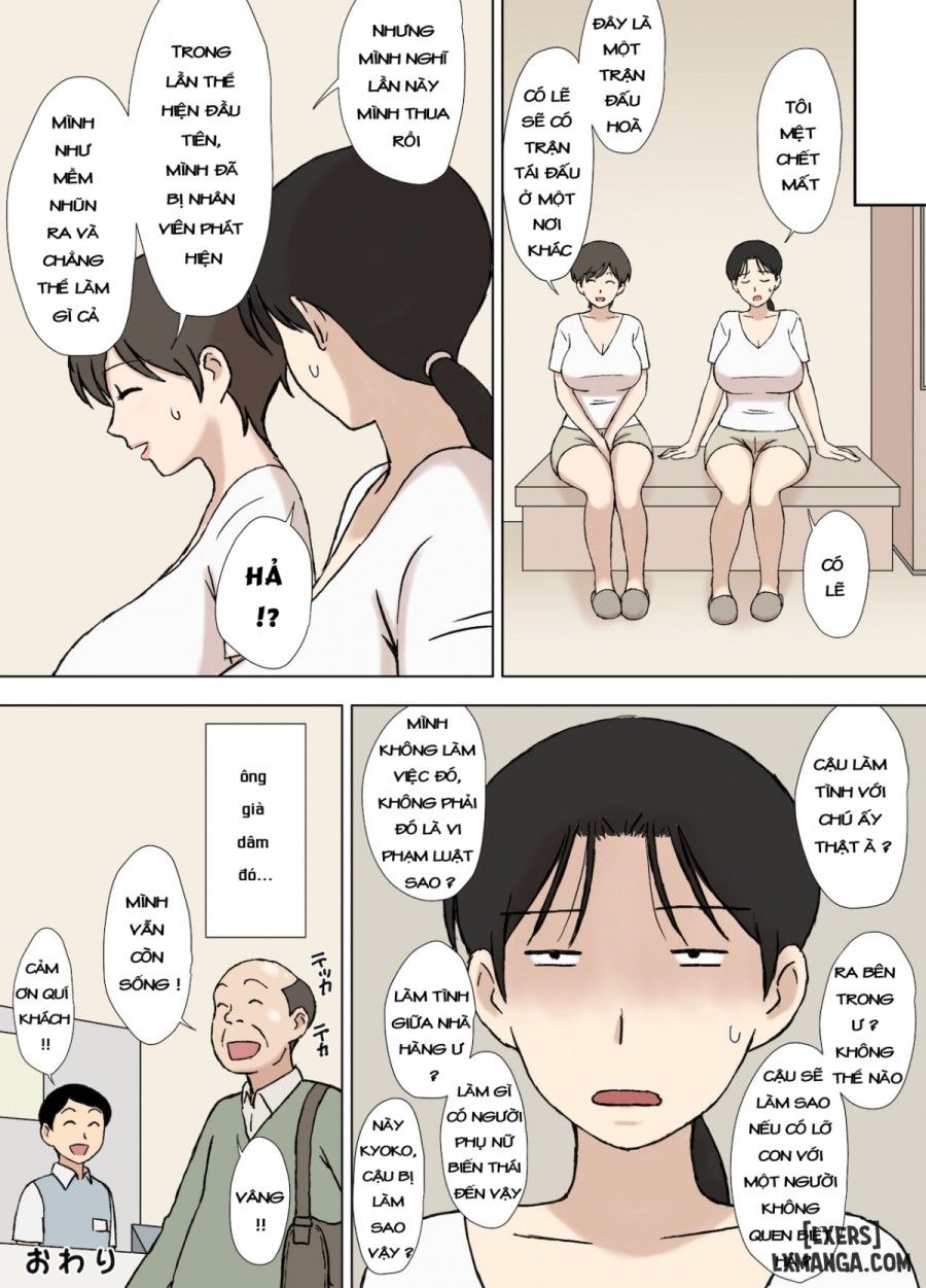 đọc truyện Karamare Tsuma No Kyoko-san Sauna De Taiketsu! Oneshot ảnh 35 tại Giả Dược