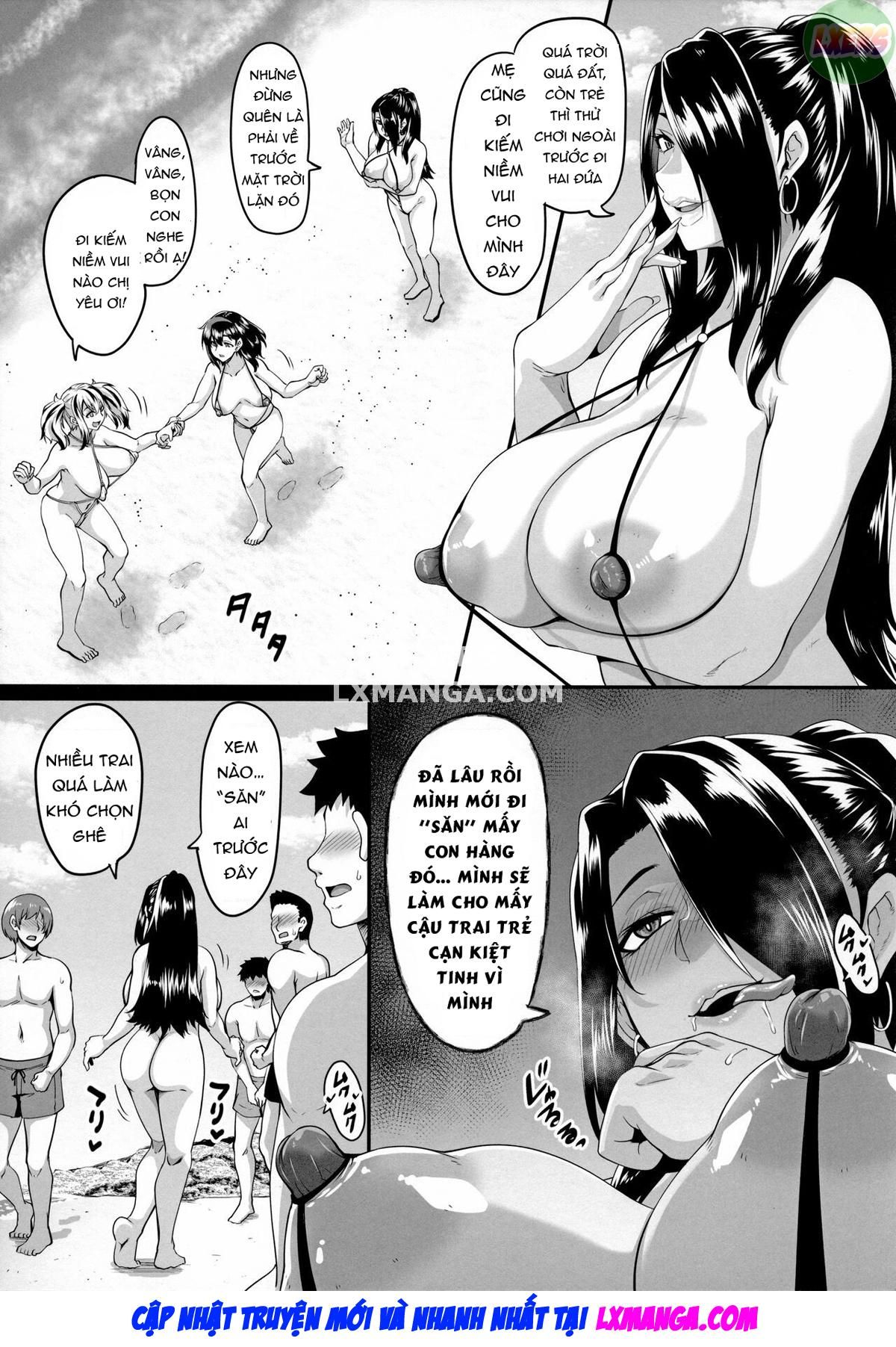 đọc truyện Kazoku Ryokou Wa Yarimoku Beach De Sex Zanmai Chương 1 ảnh 9 tại Giả Dược