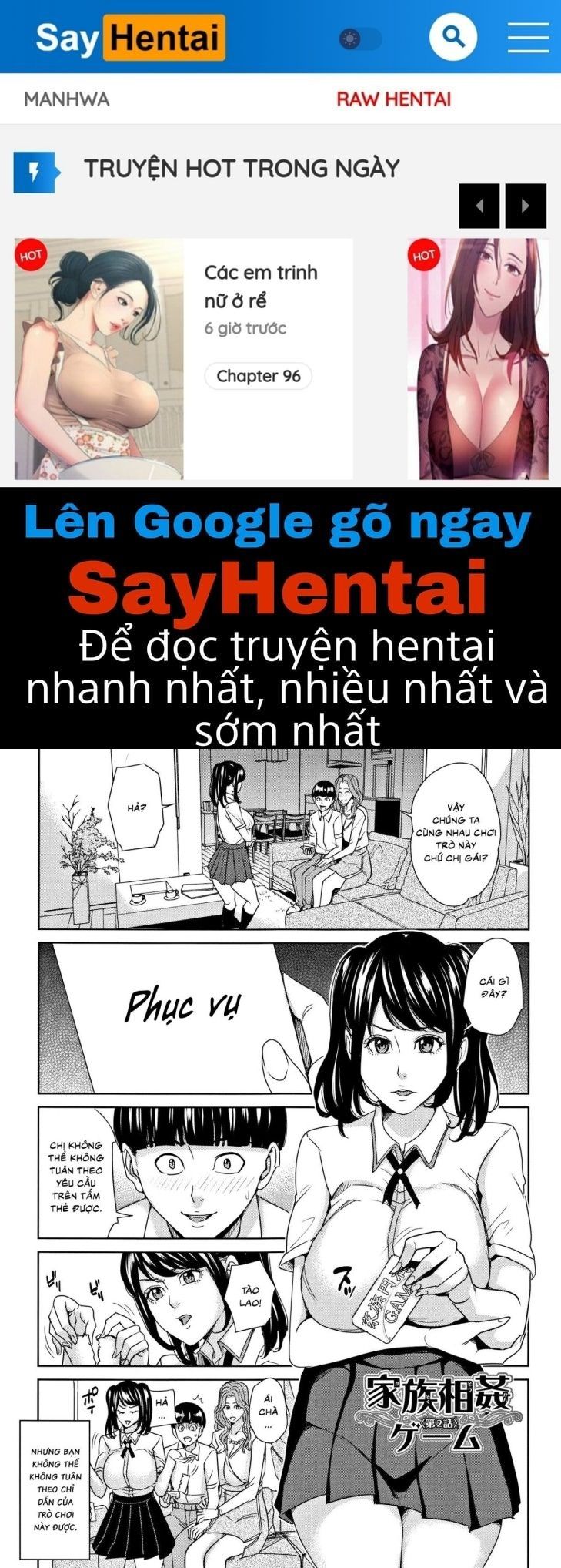 đọc truyện Kazoku Soukan Game Chương 2 ảnh 1 tại Truyện Dạ Ký