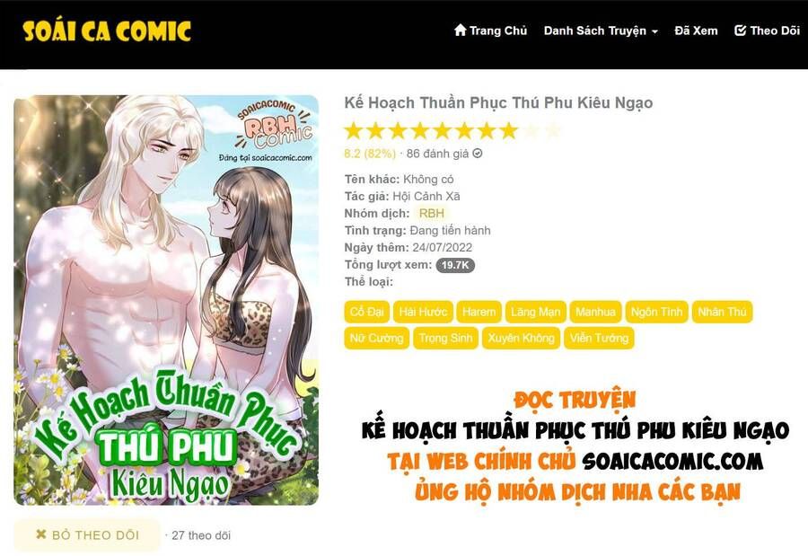 đọc truyện Kế Hoạch Thuần Phục Thú Phu Kiêu Ngạo Chương 18 ảnh 1 tại Thiên Thai Truyện