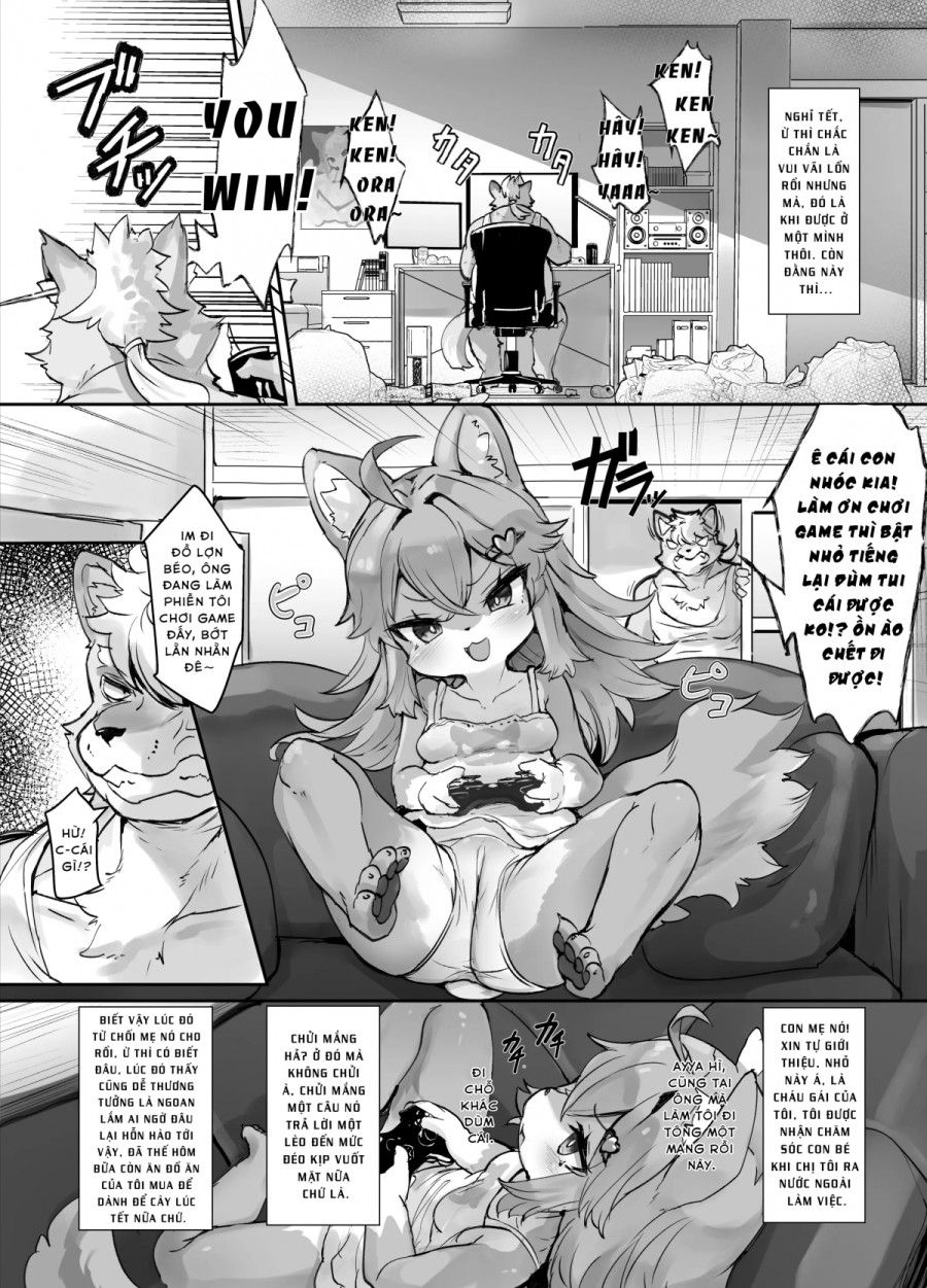 Kemorori O Okami Rurichan Ga Petto Ni Sareru Wakeganai!! Oneshot page 3 - Giả Dược