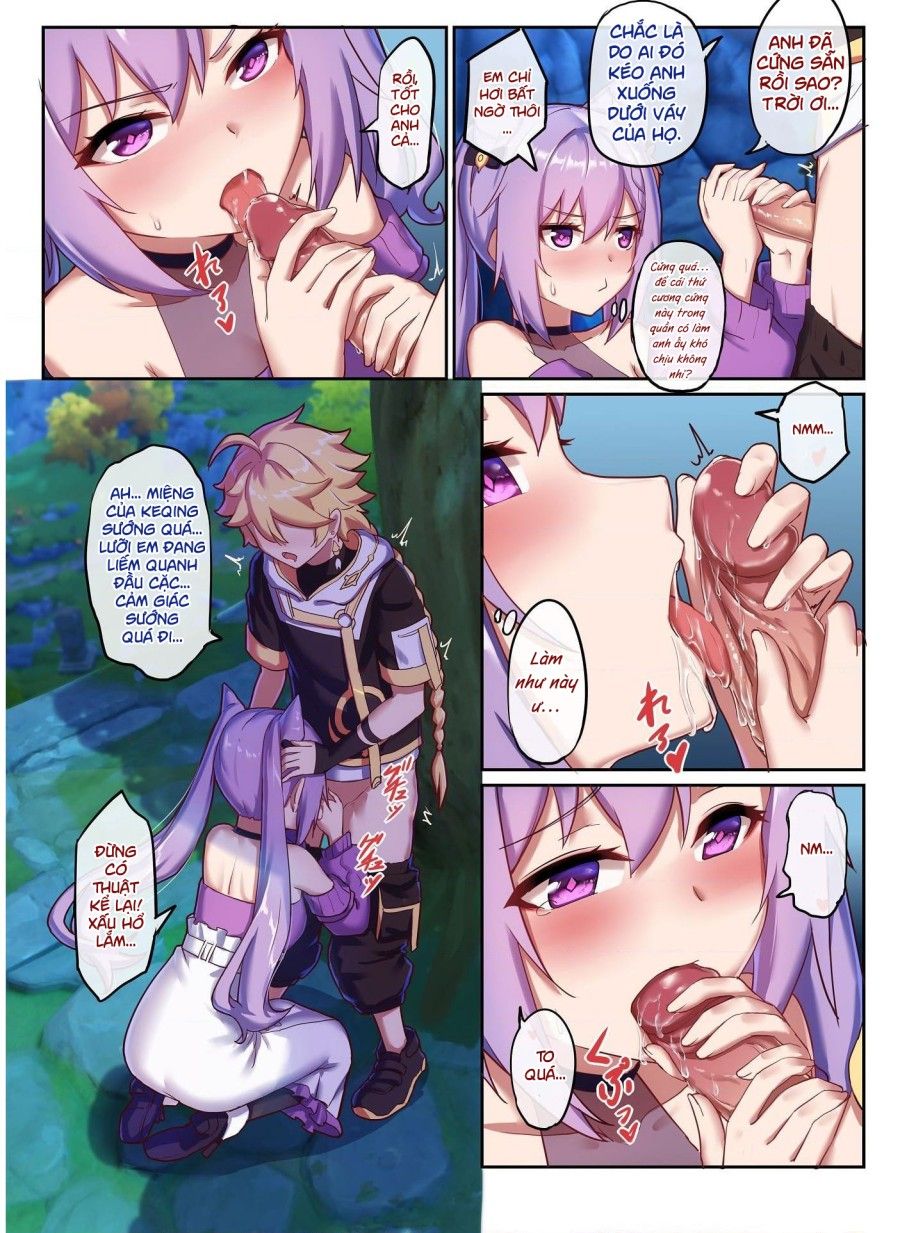 Keqing Hẹn Hò Với Nhà Lữ Hành Oneshot page 14 - Giả Dược