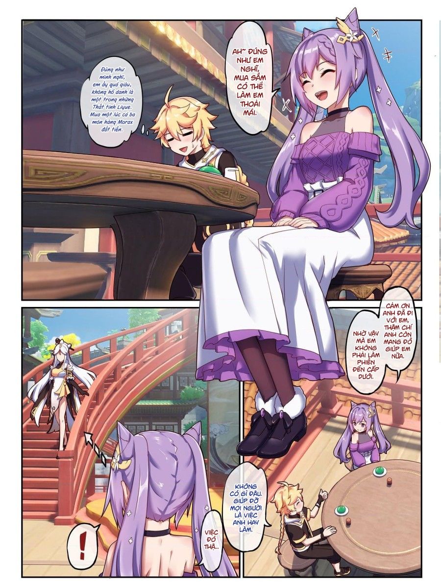Keqing Hẹn Hò Với Nhà Lữ Hành Oneshot page 4 - Giả Dược
