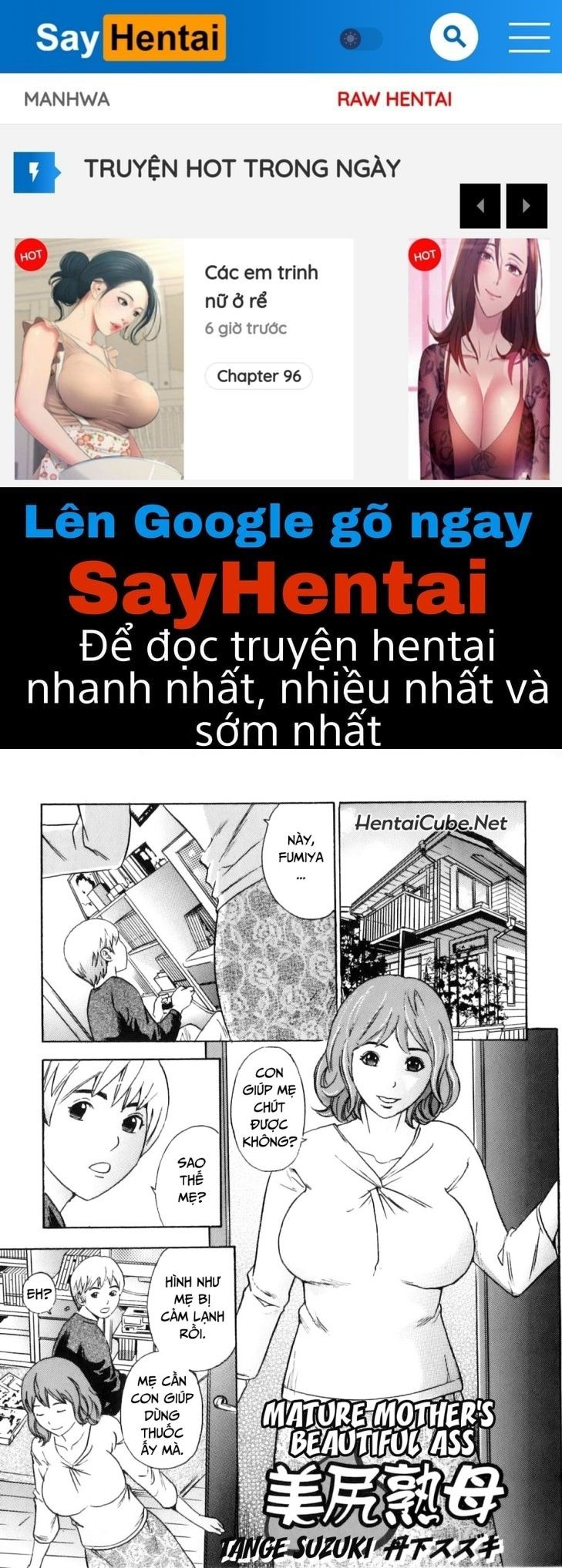 Khát Khao Mẹ Và Con Trai Chương 8 page 1 - Giả Dược