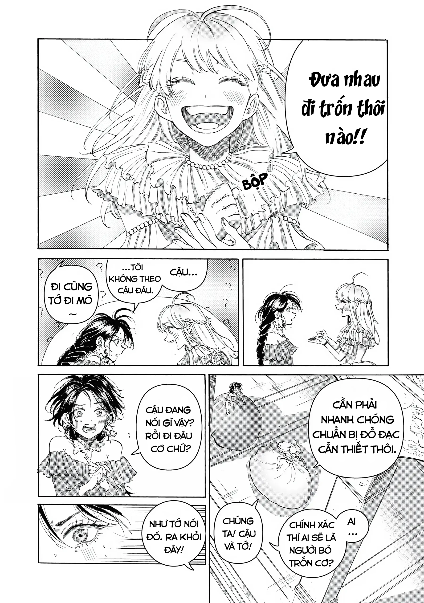 đọc truyện Không Đủ Trình Làm Công Chúa, Tôi Chọn Xách Váy Đưa Nhau Đi Trốn Với Nữ Phản Diện Luôn Cho Lẹ! Chương 1 ảnh 20 tại Thiên Thai Truyện