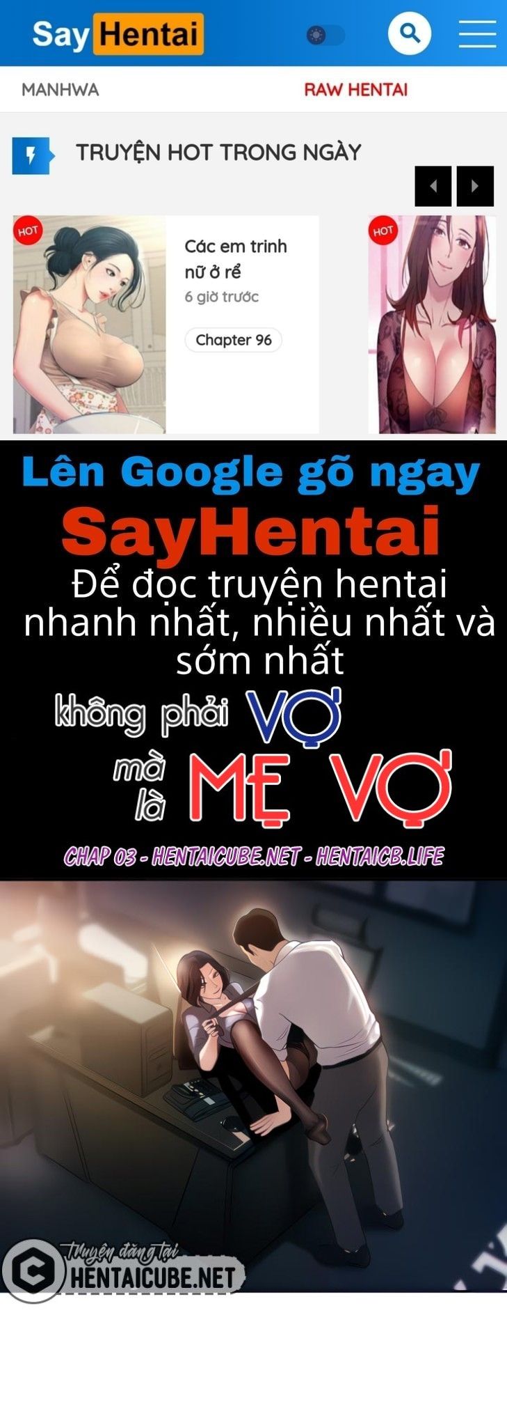 đọc truyện Không Phải Vợ Mà Là Mẹ Vợ Chương 3 ảnh 1 tại Giả Dược