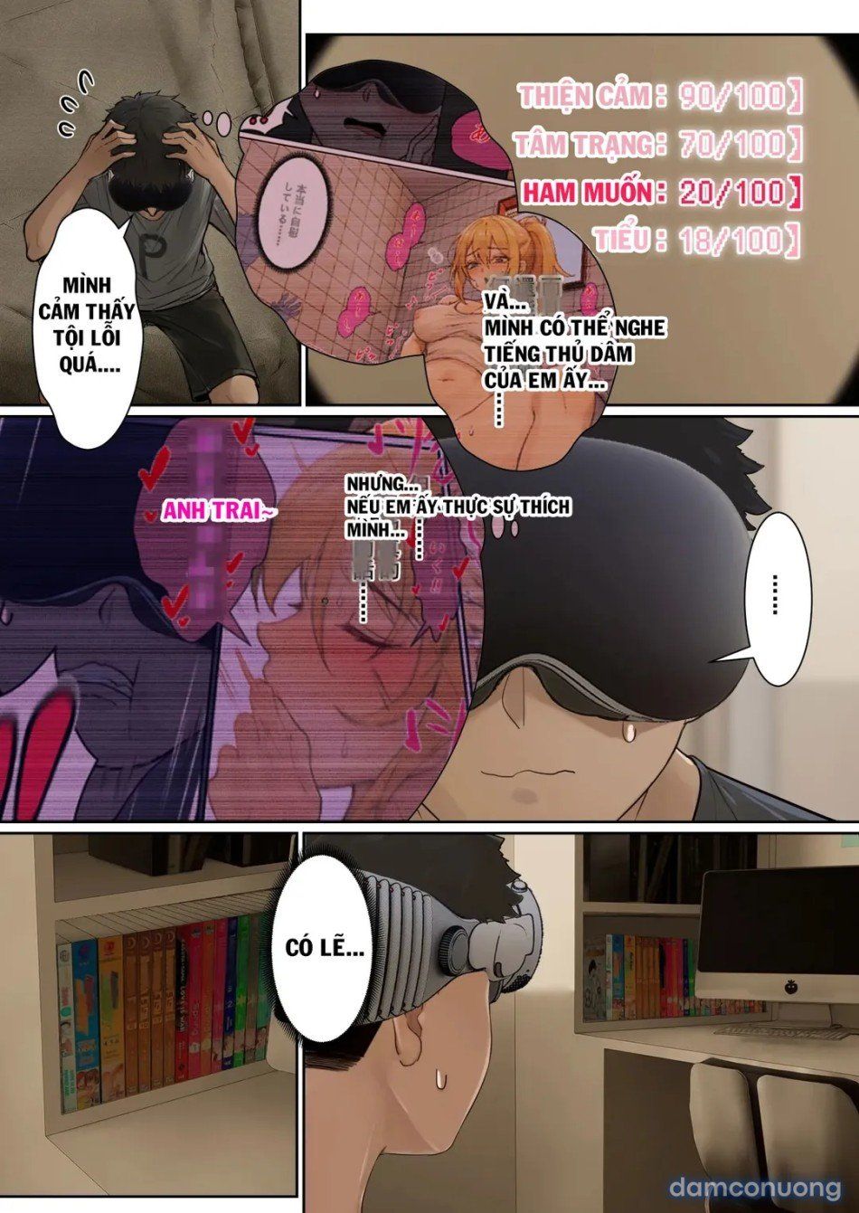 đọc truyện Kính Ar Giúp Tôi Thấy Nhiều Chỉ Số Của Em Gái Chương 2 ảnh 4 tại Thiên Thai Truyện