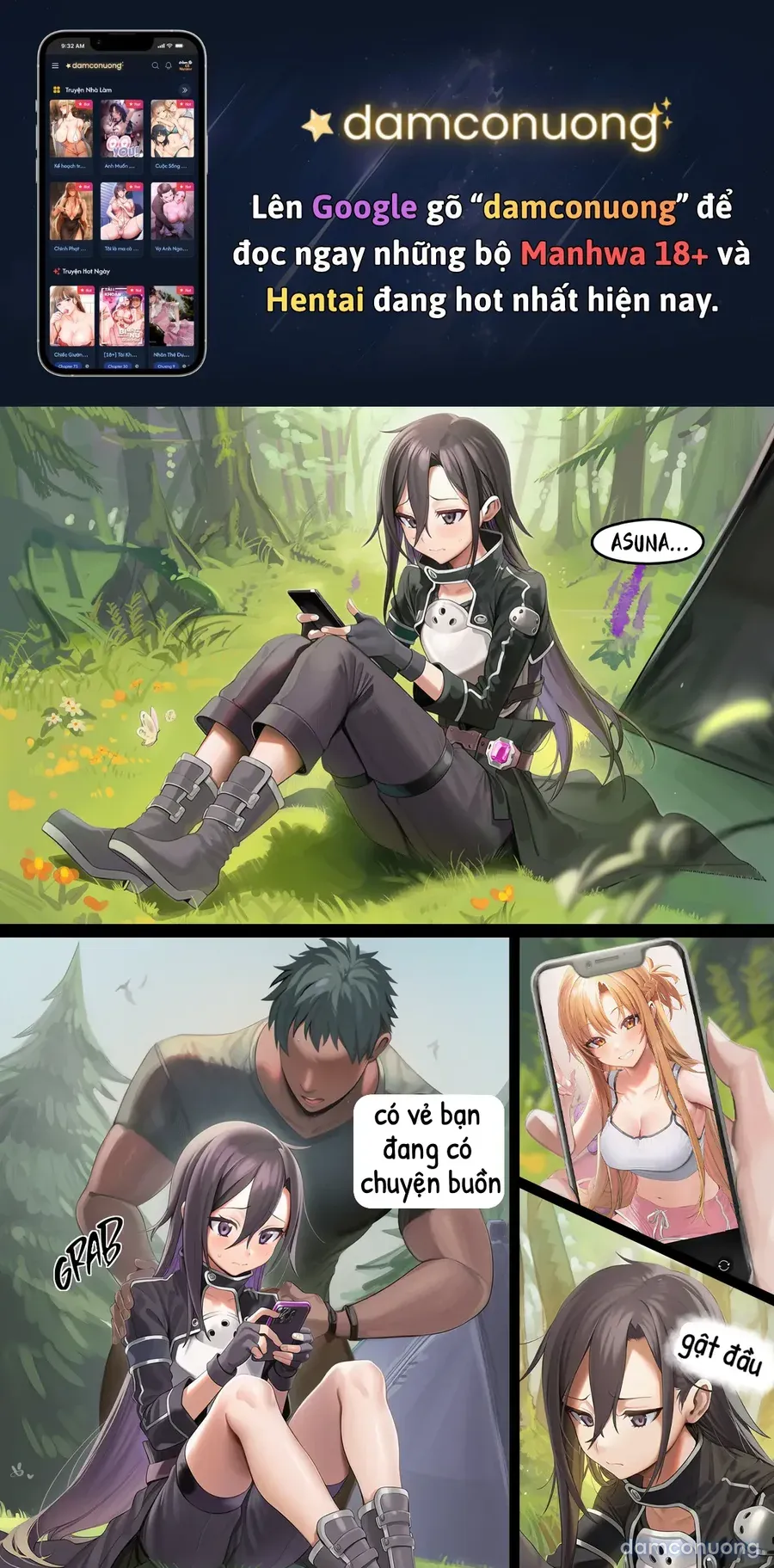 đọc truyện Kirito Hãy Quên Asuna Đi NTR + SAY GEX ảnh 2 tại Thiên Thai Truyện