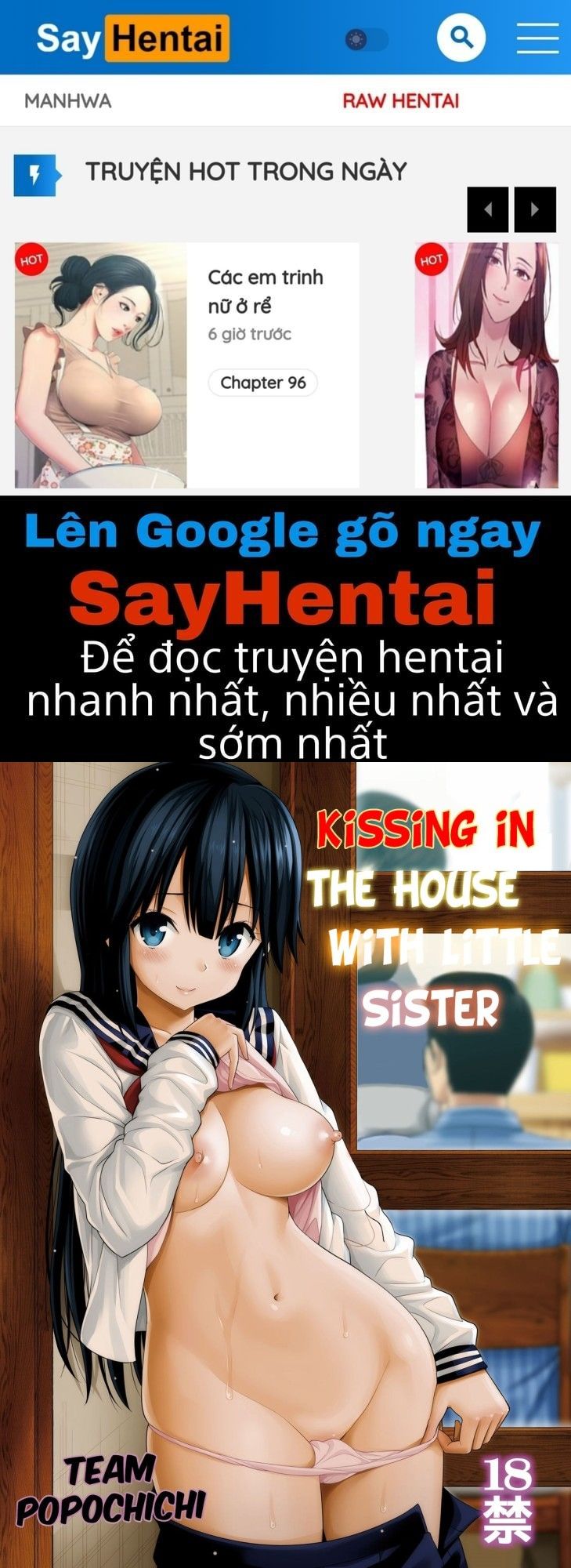 đọc truyện Kissing In The House With Little Sister Oneshot ảnh 1 tại Giả Dược